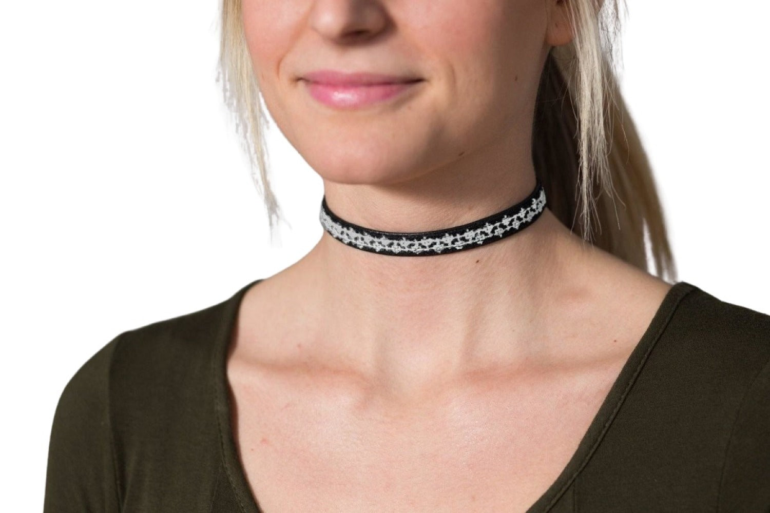 Choker/Wrap Bracelet - Ecru - Darzah