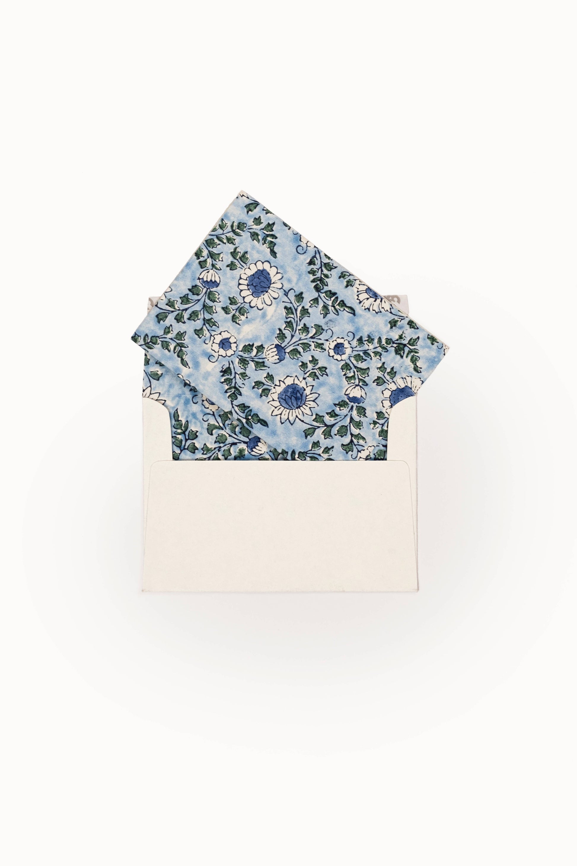 Hand Block Print Enveloped Assorted Greeting Cards(Set of 6)