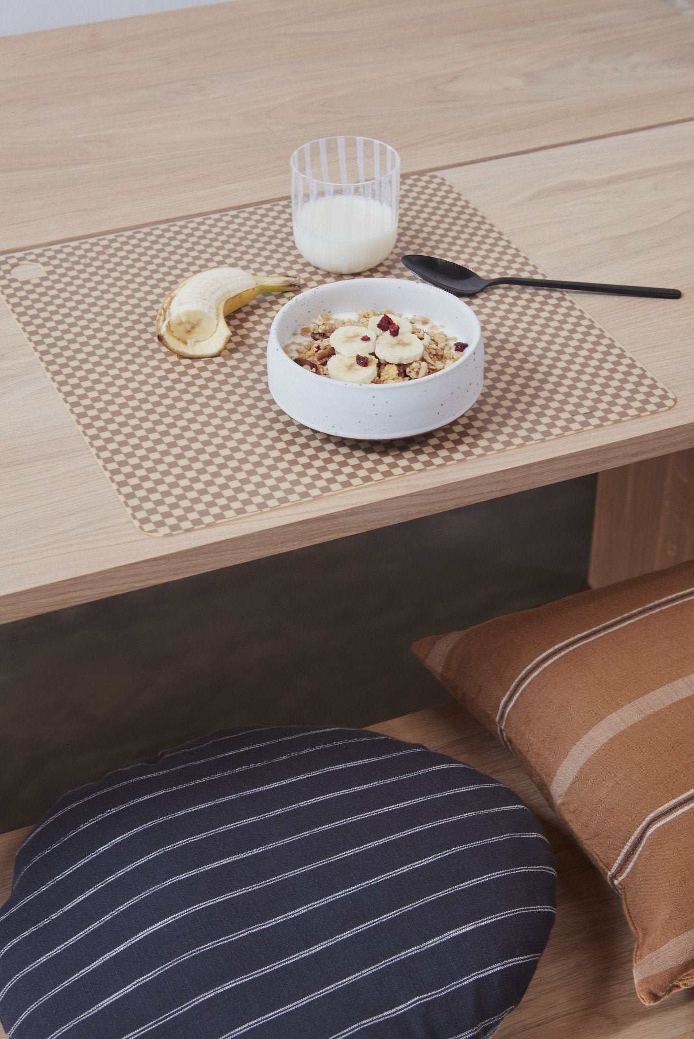 Placemat Checker Pack Of 2 Camel 2