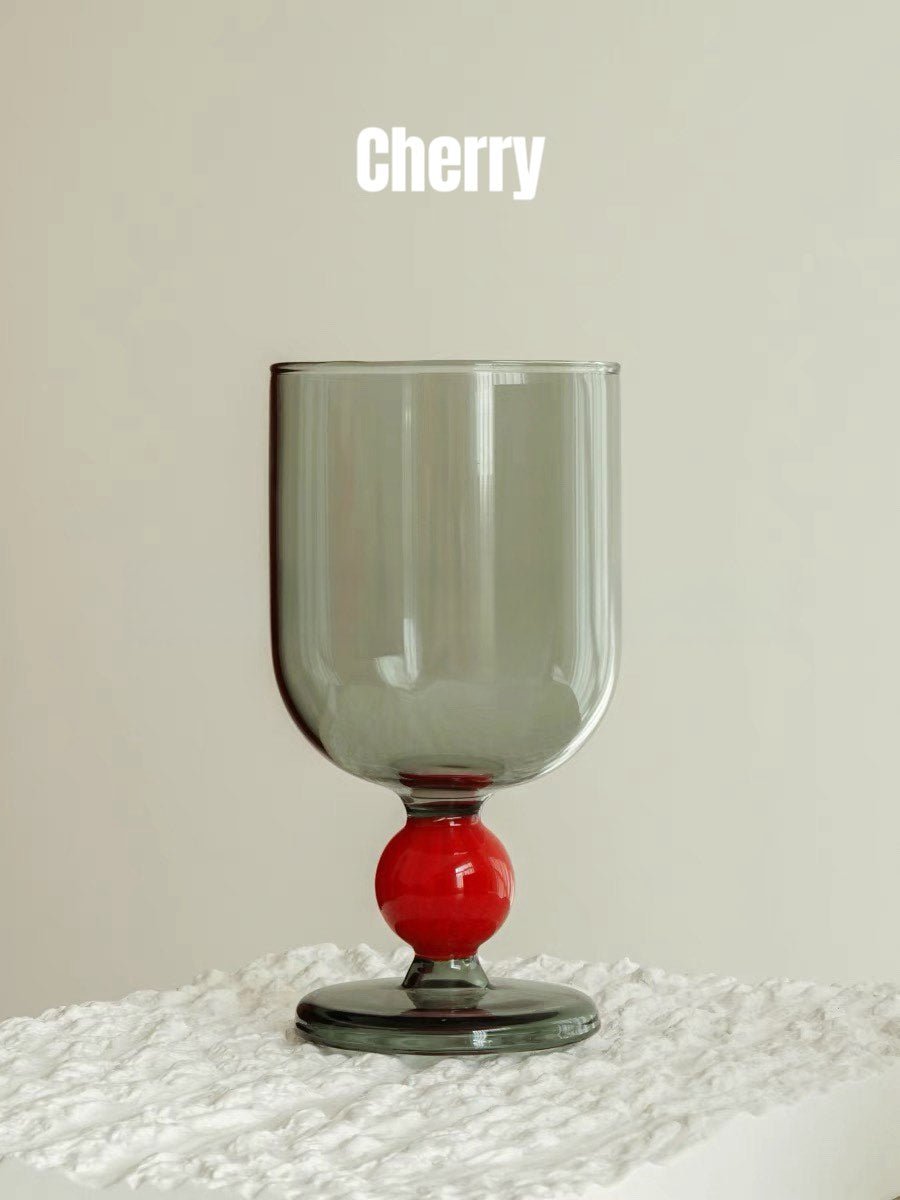 Gumballs Wine Glass - Eclectic Whimsical Coloured Cocktail Glasses - Stemware - Gumballs Wine Glass - Cherry - INSPECIAL HOME