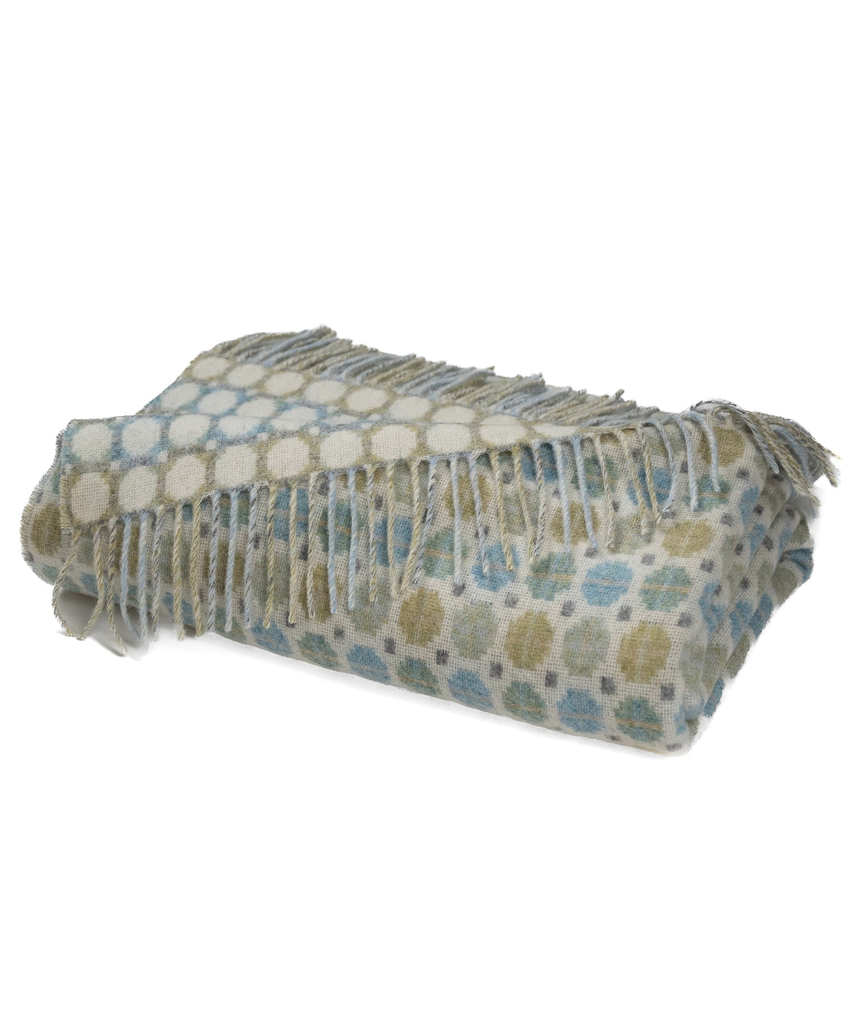 Southampton Home Merino Wool Medallion (Sky)-Throws and Blankets-[bar code]-Prince of Scots