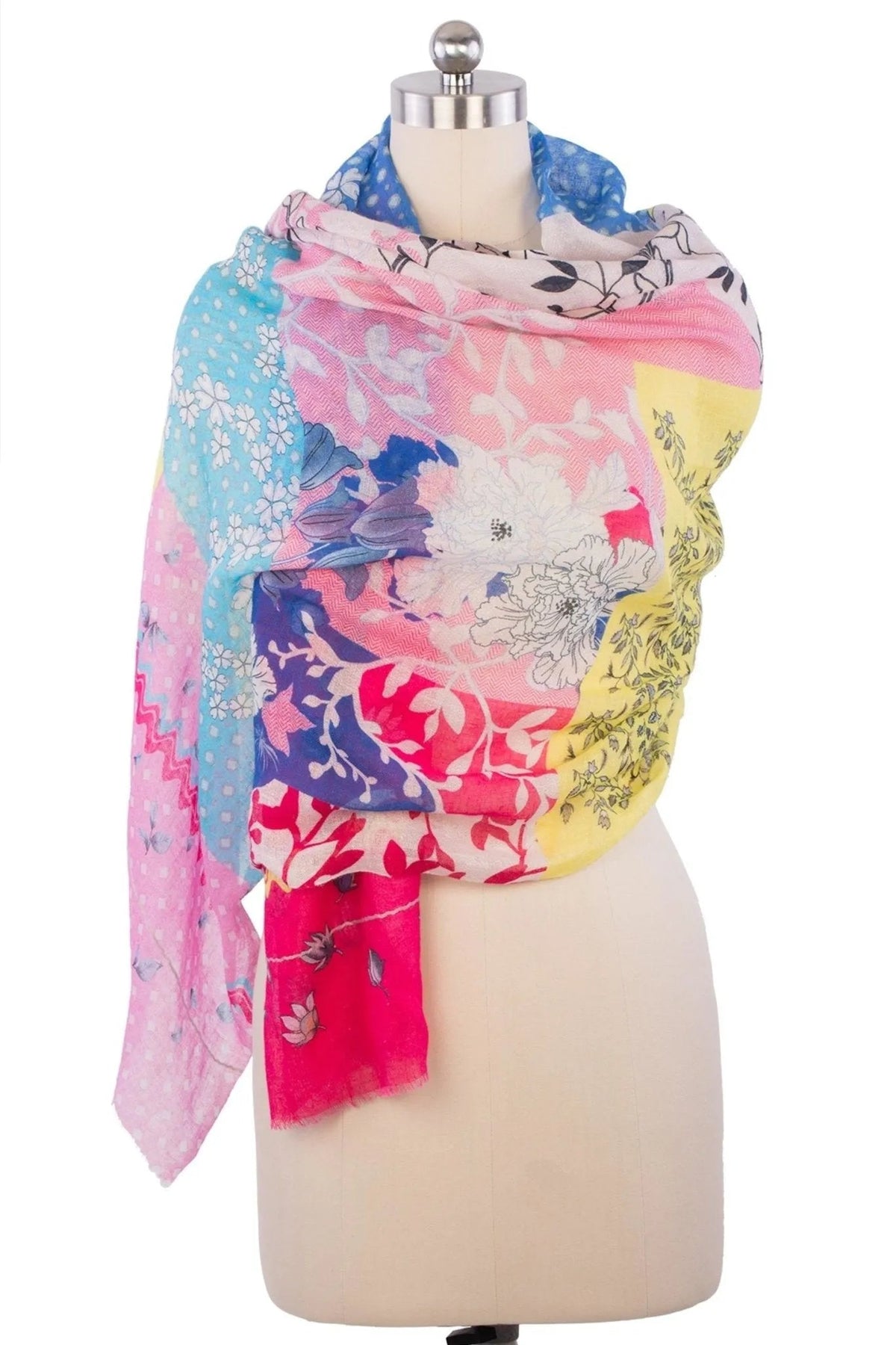 Happy Spring Scarf Light Multi