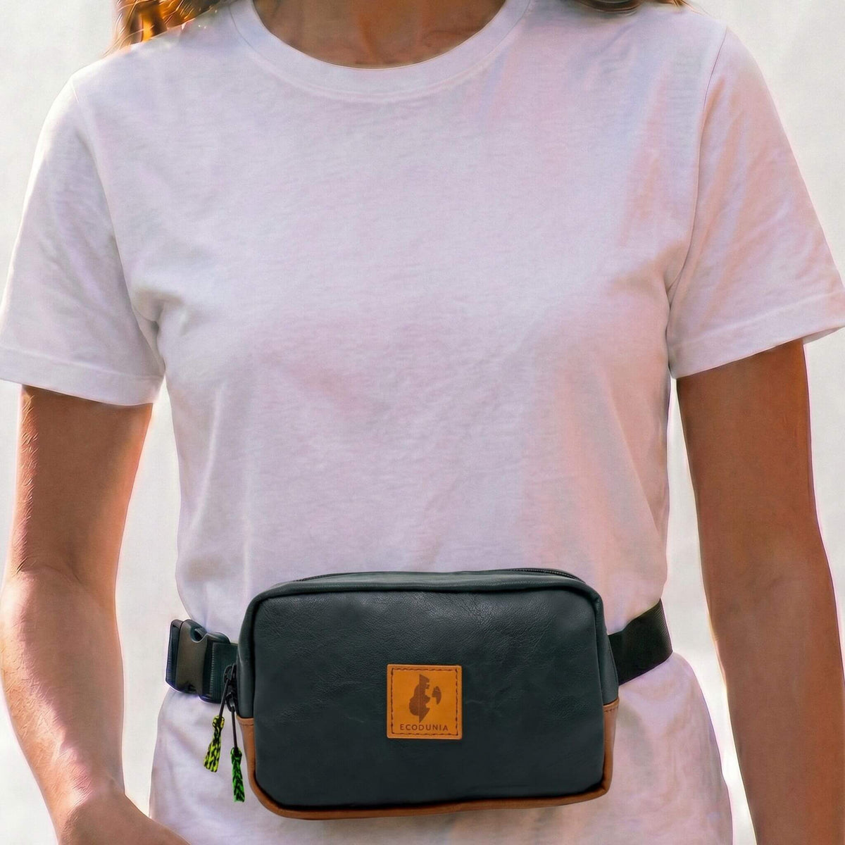 Vegan Leather Crossbody Belt Bag EcoDunia #color_multicolor