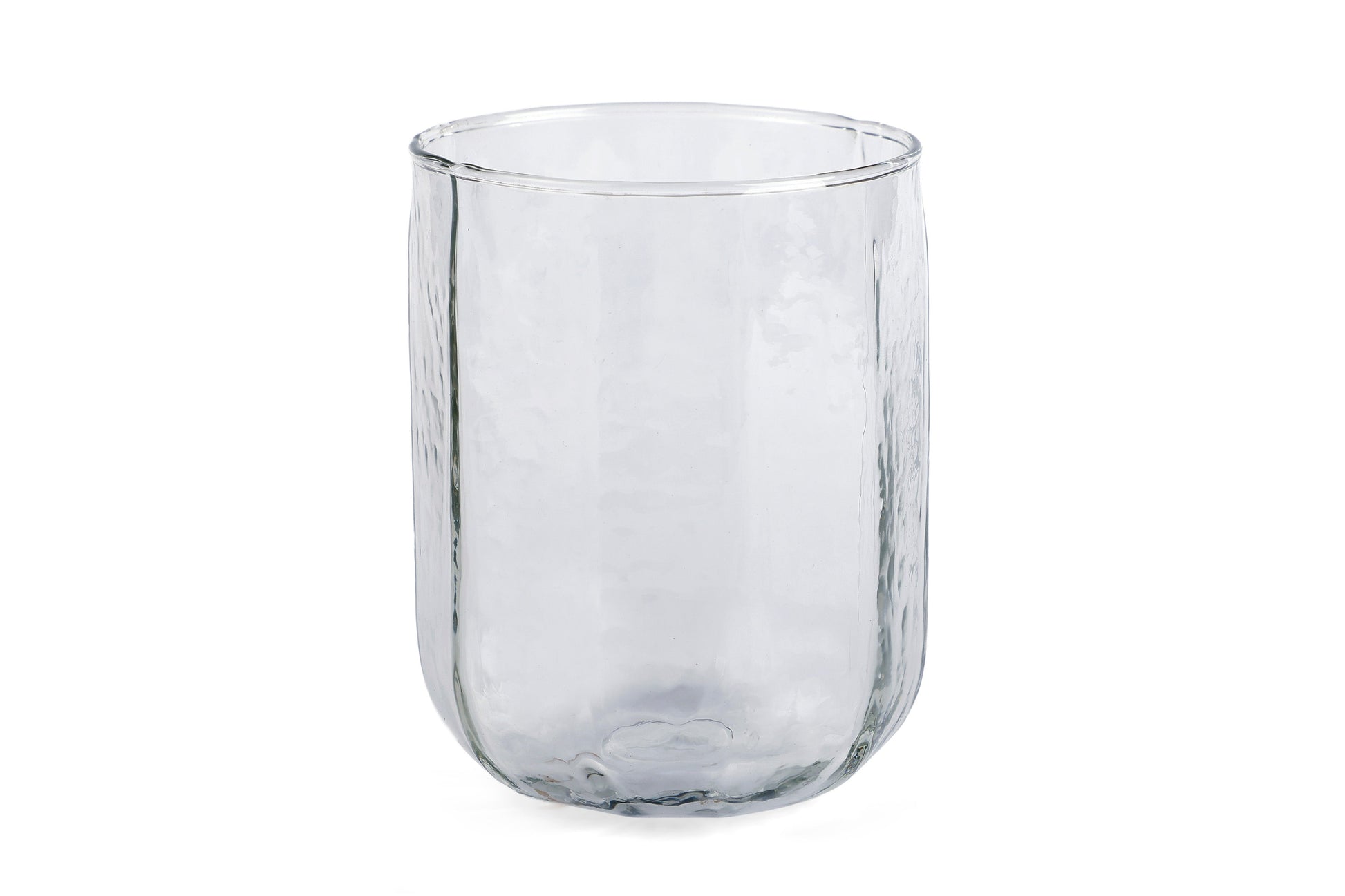 Hammered Water Glass Natural 4x3 Inches - Casa Amarosa