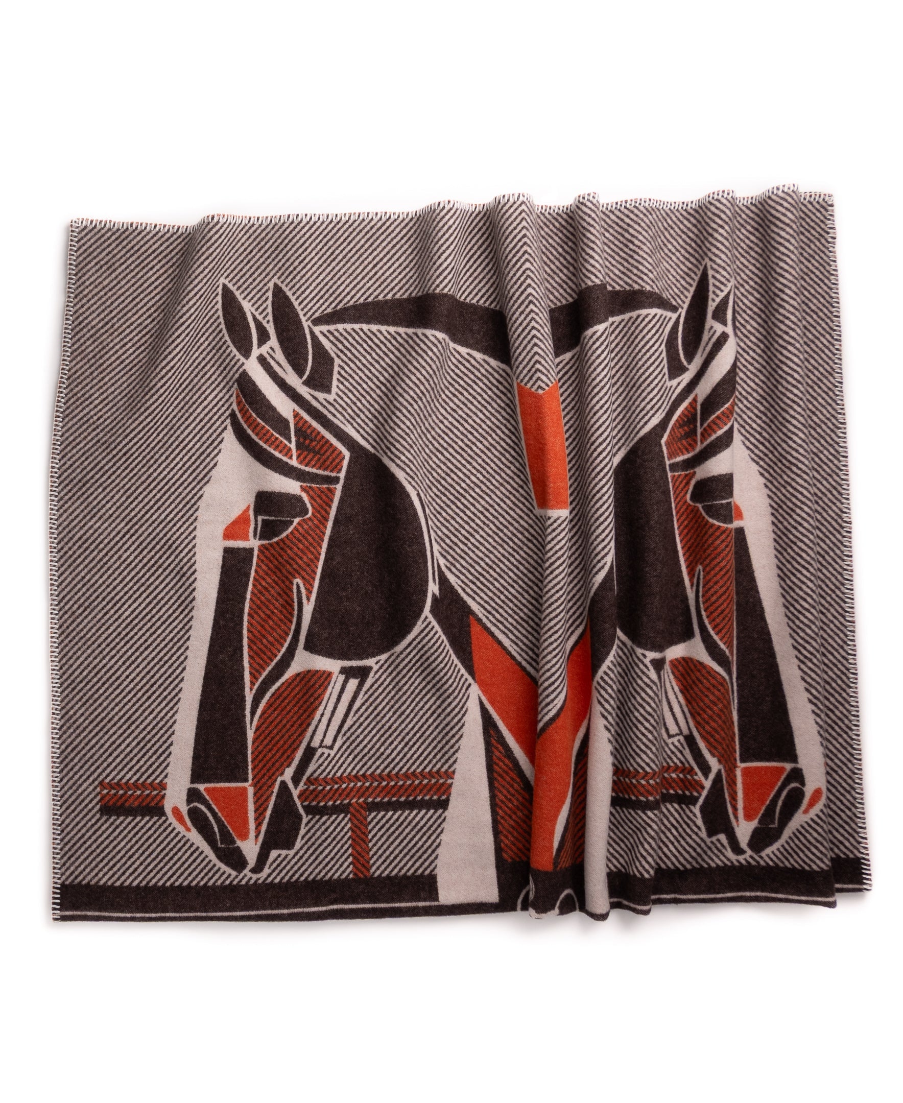 The Thoroughbred Throw – Extra-Fine Italian Merino Wool | 57" x 74"-Throws and Blankets-[bar code]-Prince of Scots