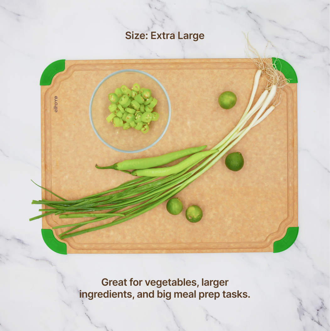 Extra Large board in the Elihome Premium Series 4 Piece Set - great for vegetables, larger ingredients, and big meal prep