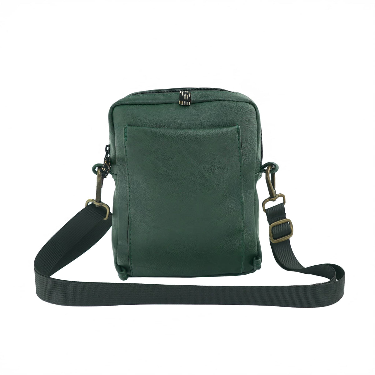 Rozi Vegan Leather Crossbody Bag 2L #color_forest-green