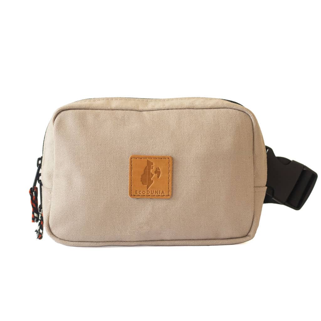 Canvas Crossbody Belt Bag Pouch, The Everywhere Belt Bag #color_sand-white