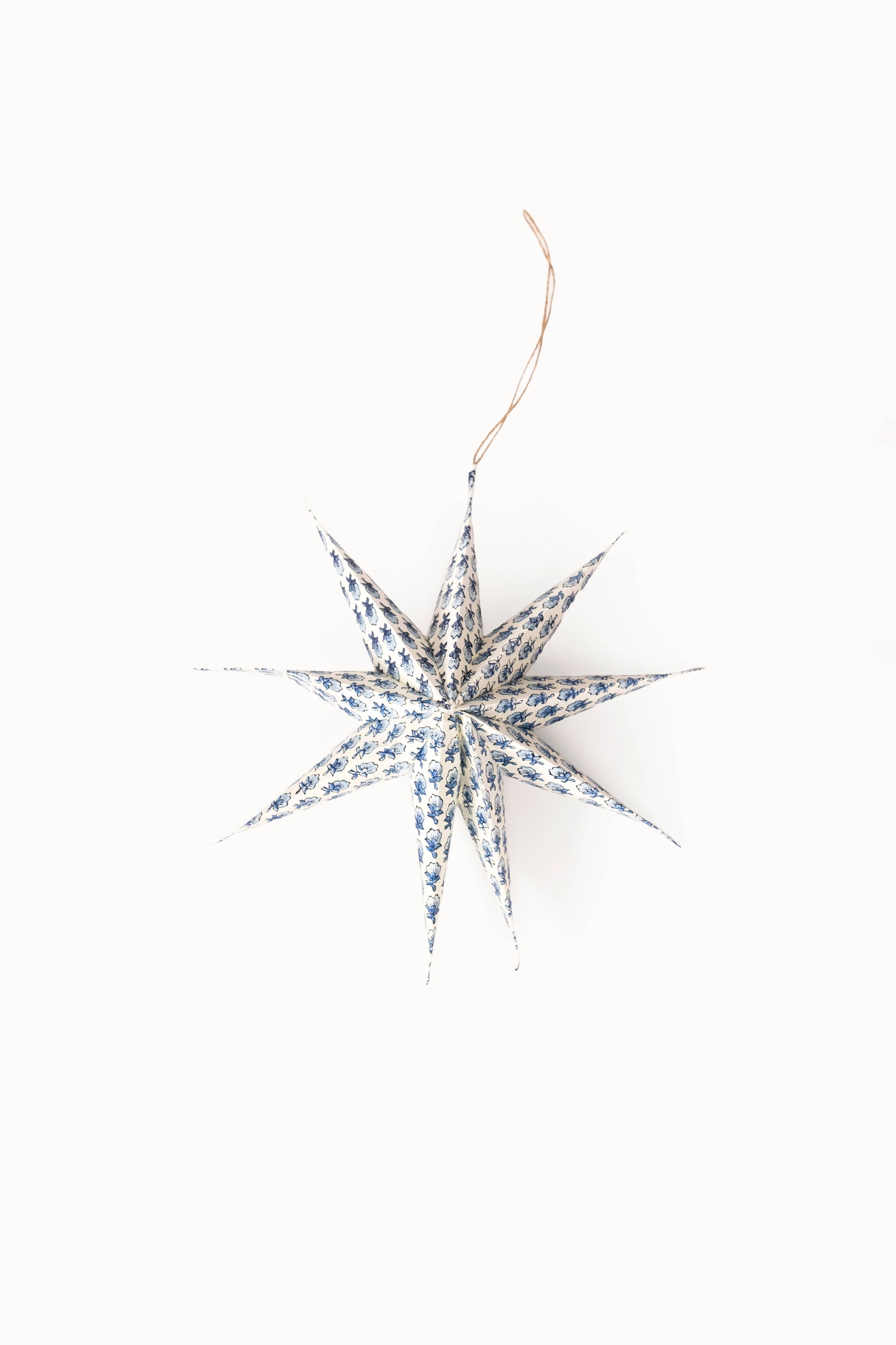 Large Blue Starlight Holiday Ornament Decor Stars (Set of 3)