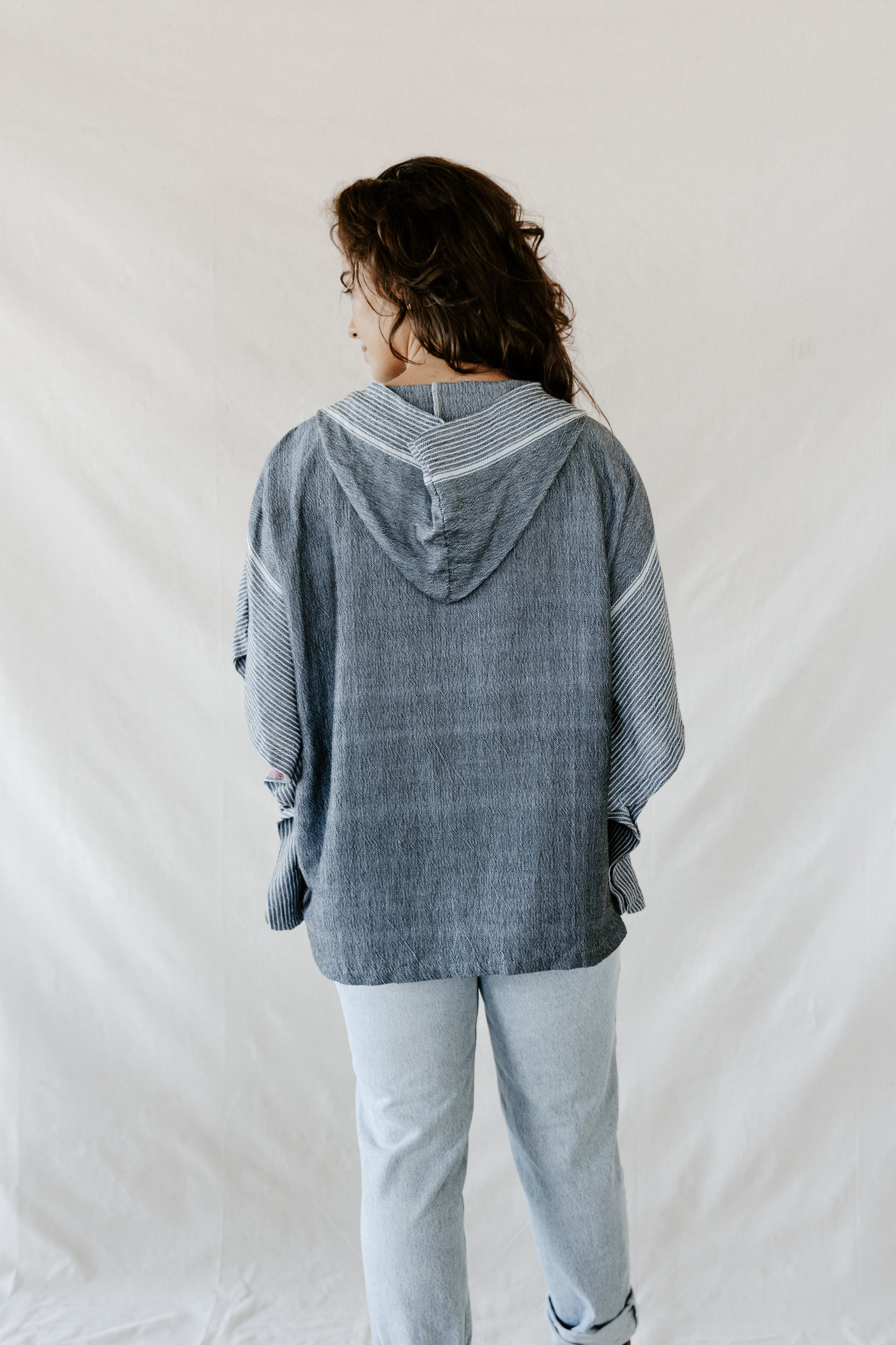 indigo tribeca poncho