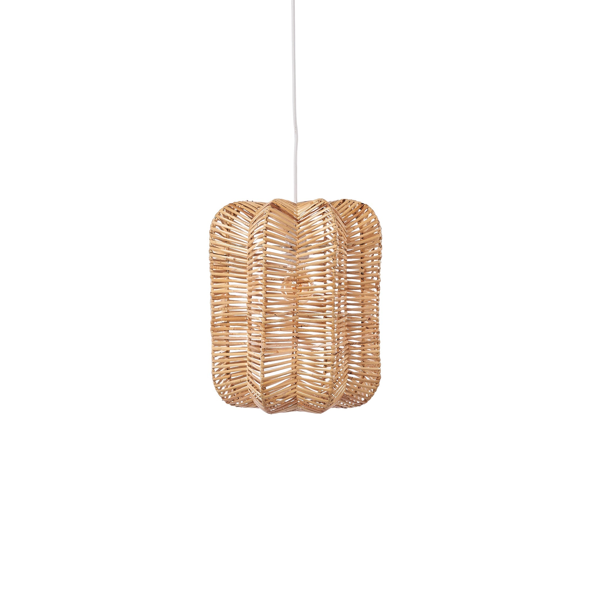 Prism Rattan pendant light 