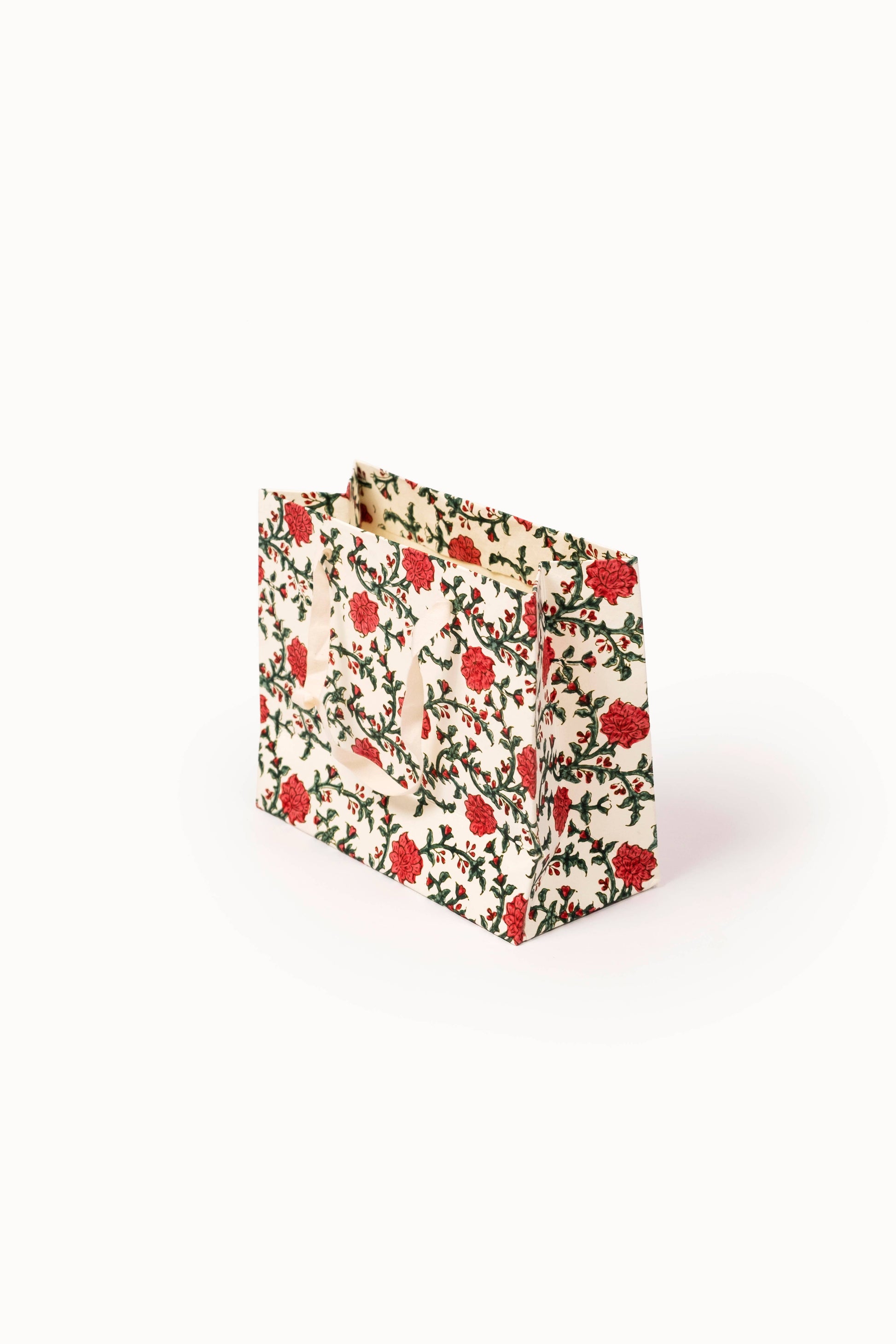 Medium (Set of 3) Holiday Gift Bags - Block Print