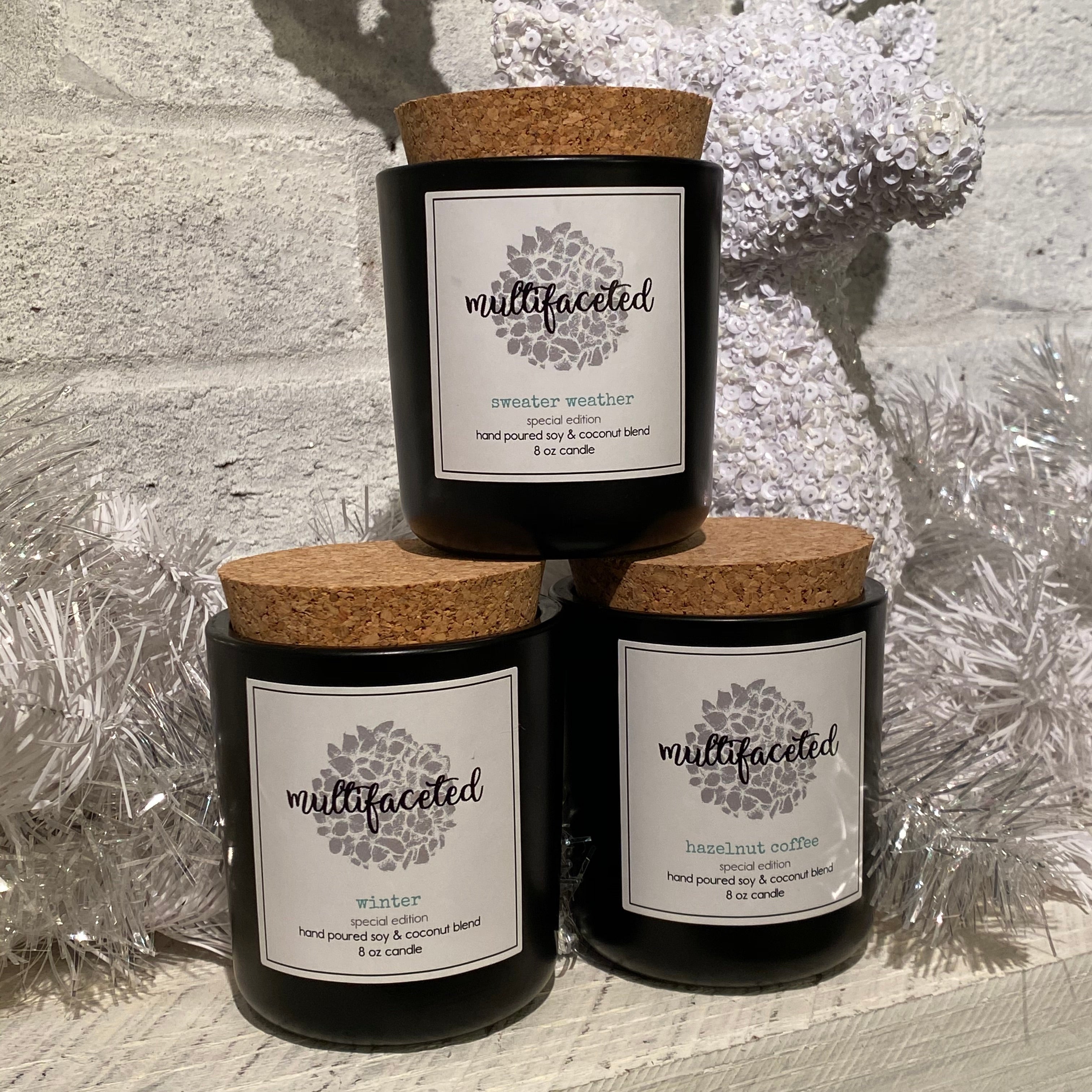 Bohemian Christmas Scent Candle - Eco-Friendly 8 oz.