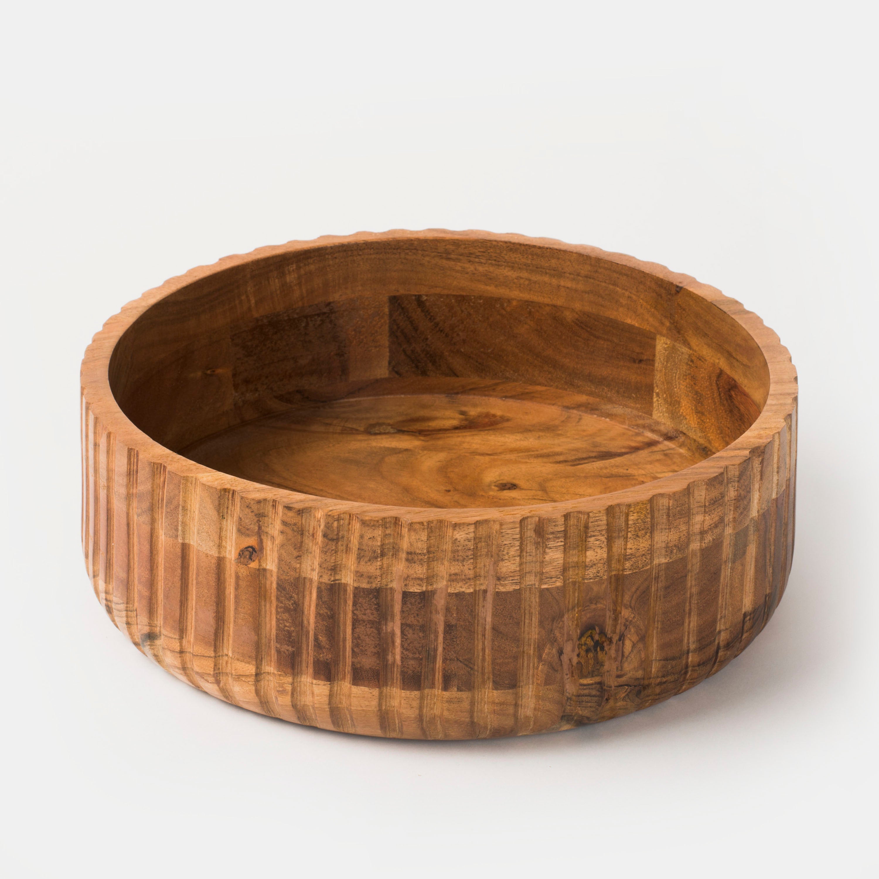 Etta Acacia Wood Bowls - Thumbnail 3
