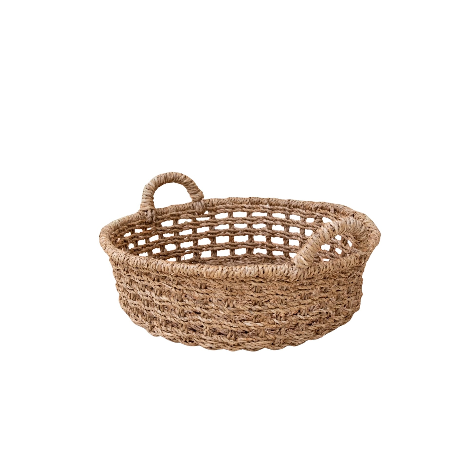 Baskets - Round Open Weave Basket - Wicker Basket | LIKHÂ - LIKHÂ
