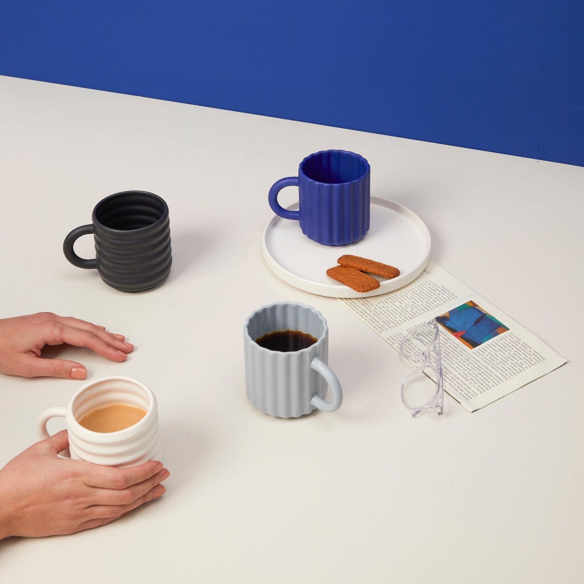 Ripple Mugs Set of 2 - Form&Seek