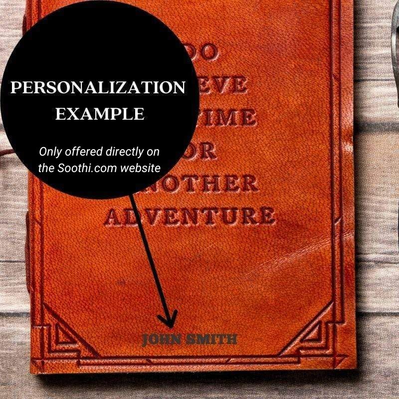 Artisan leather notebook in lined pages – made for explorers, travelers and goal setters