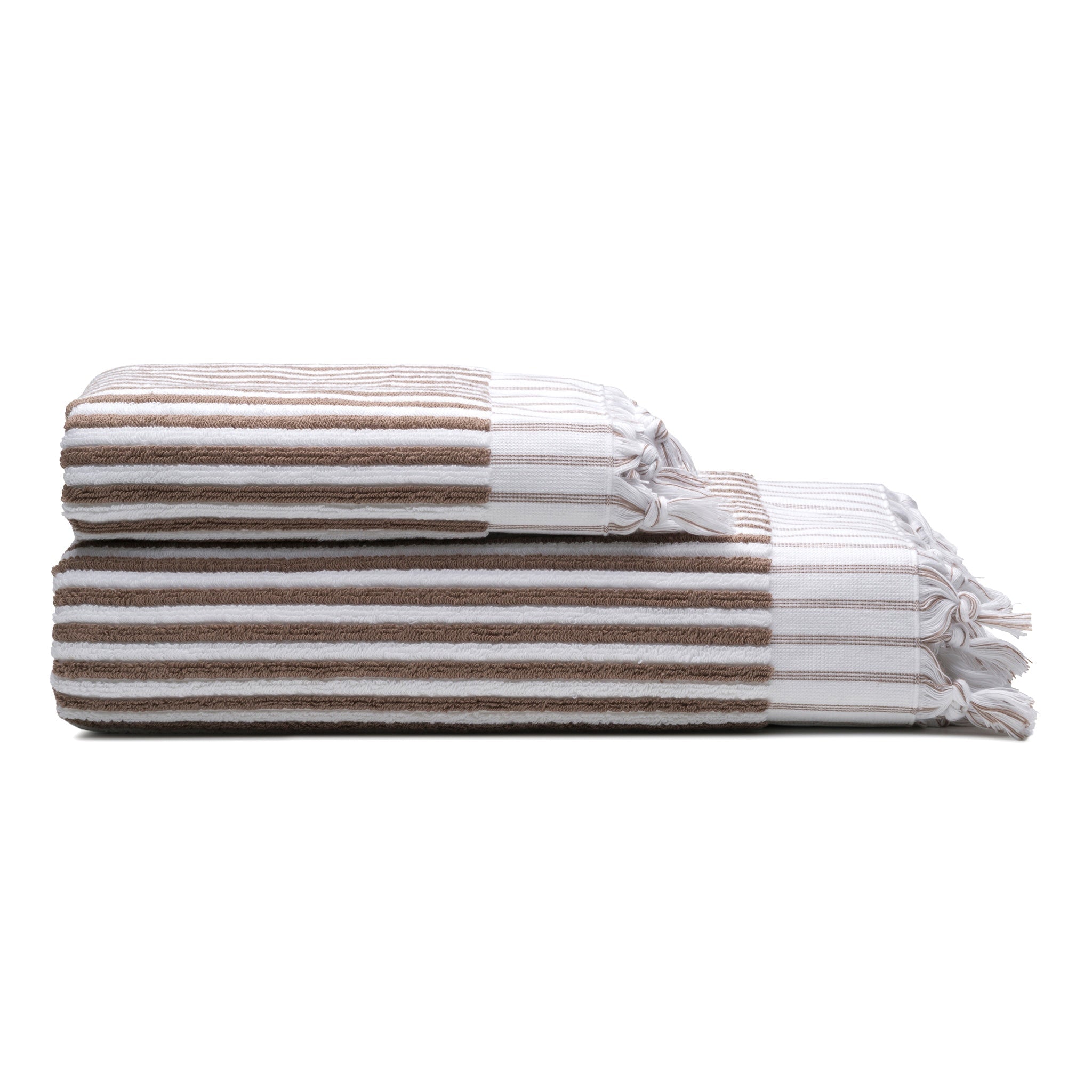 Stripes Turkish Cotton Terry Bath and Hand Towels