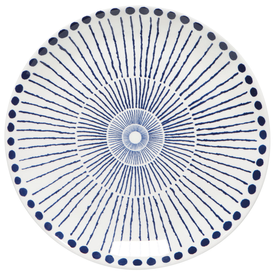 Set of 6 Sprout Stamped Plate 10 inch