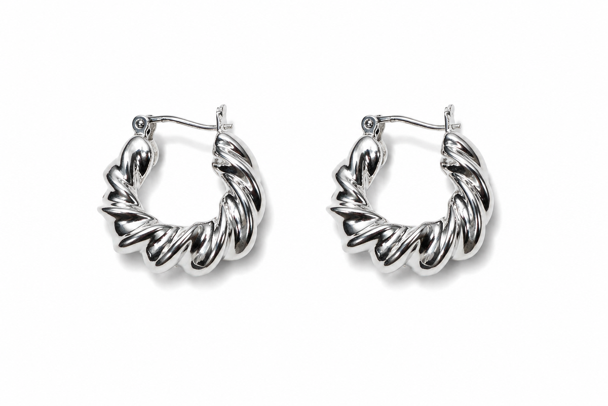 Bold Twist Hoops