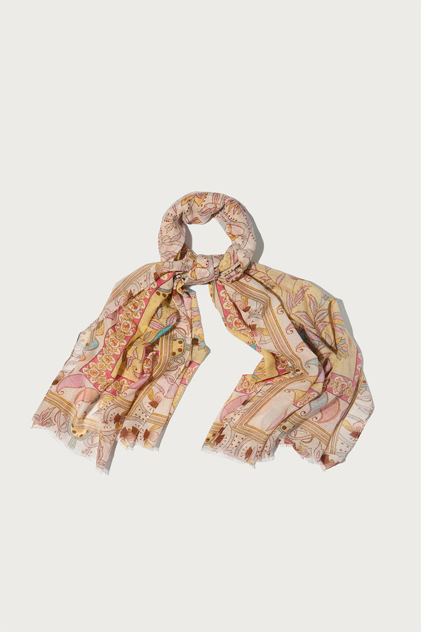 Paisley Palm Scarf - Multi