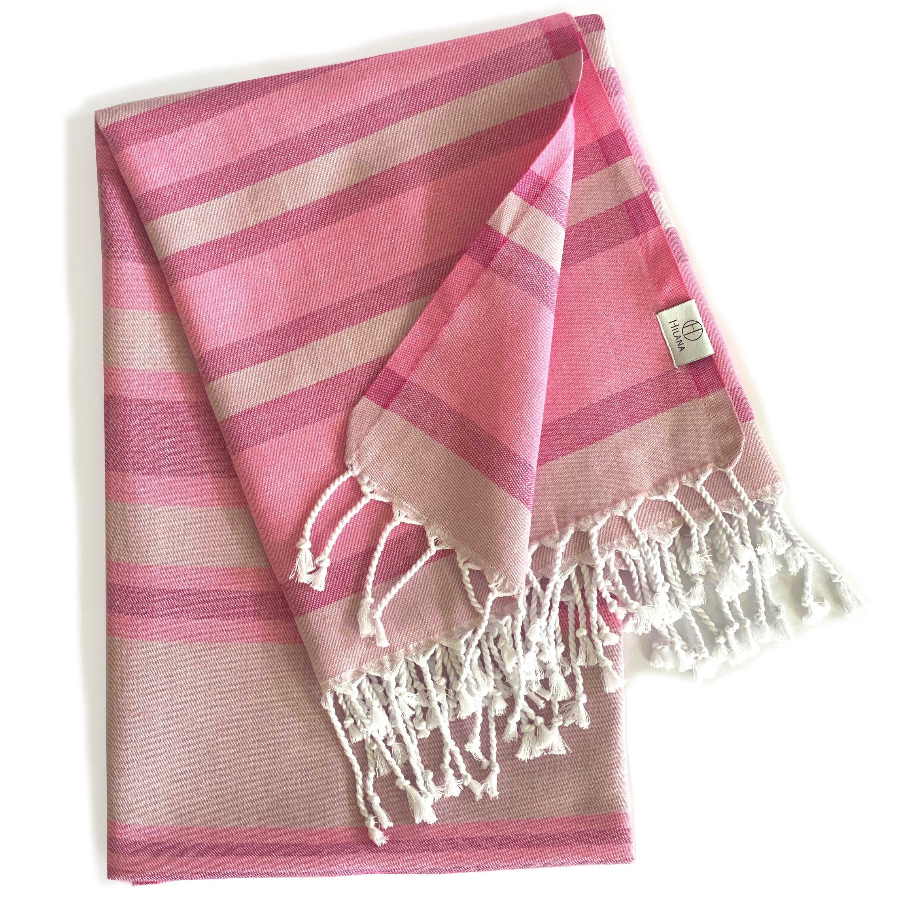 Samara Striped Sustainable Turkish Towel - Thumbnail 2