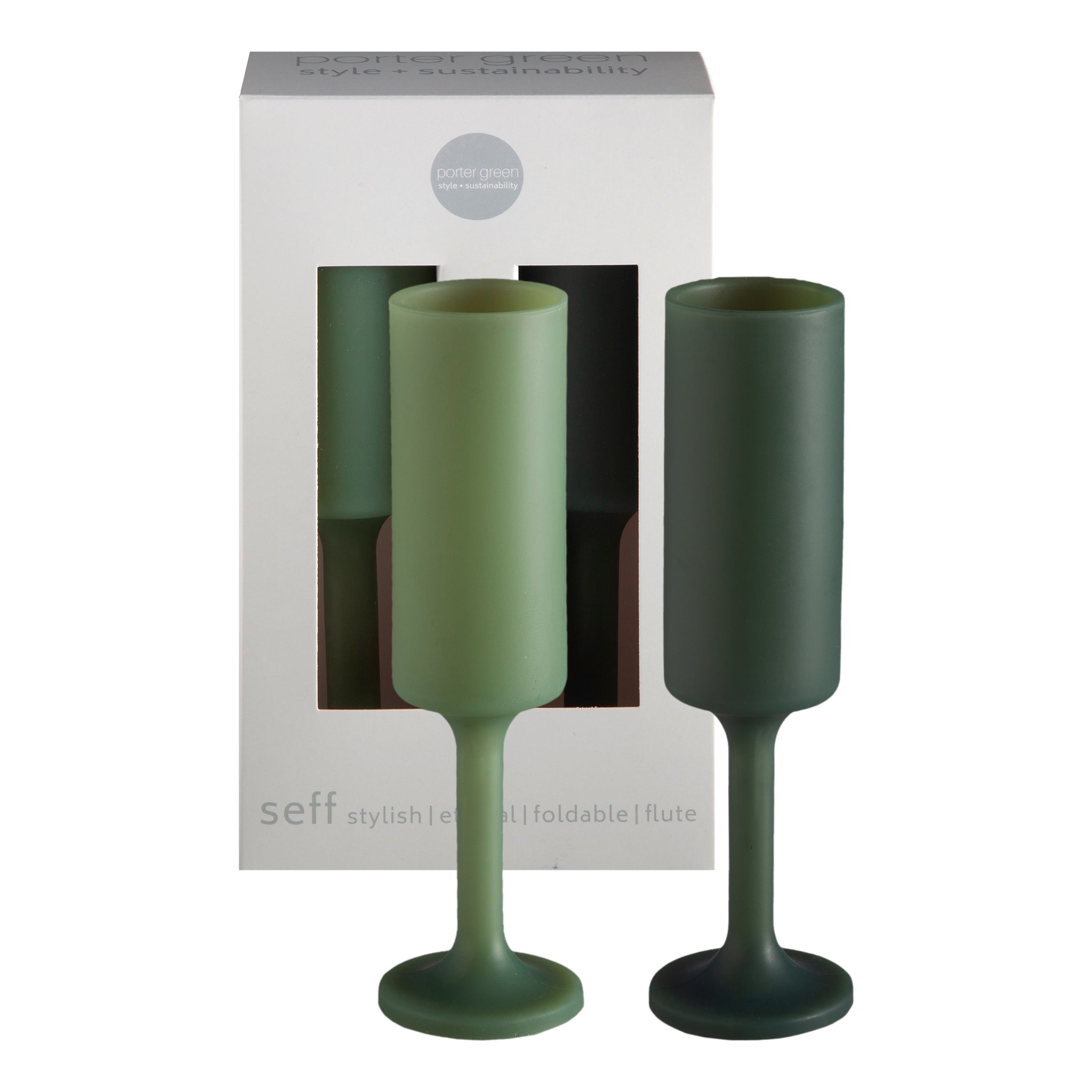 sage + olive | seff | unbreakable silicone champagne flute | porter green, champagne flutes, unbreakable champagne flutes, champagne flute glasses, coloured champagne glasses, champagne flutes australia
