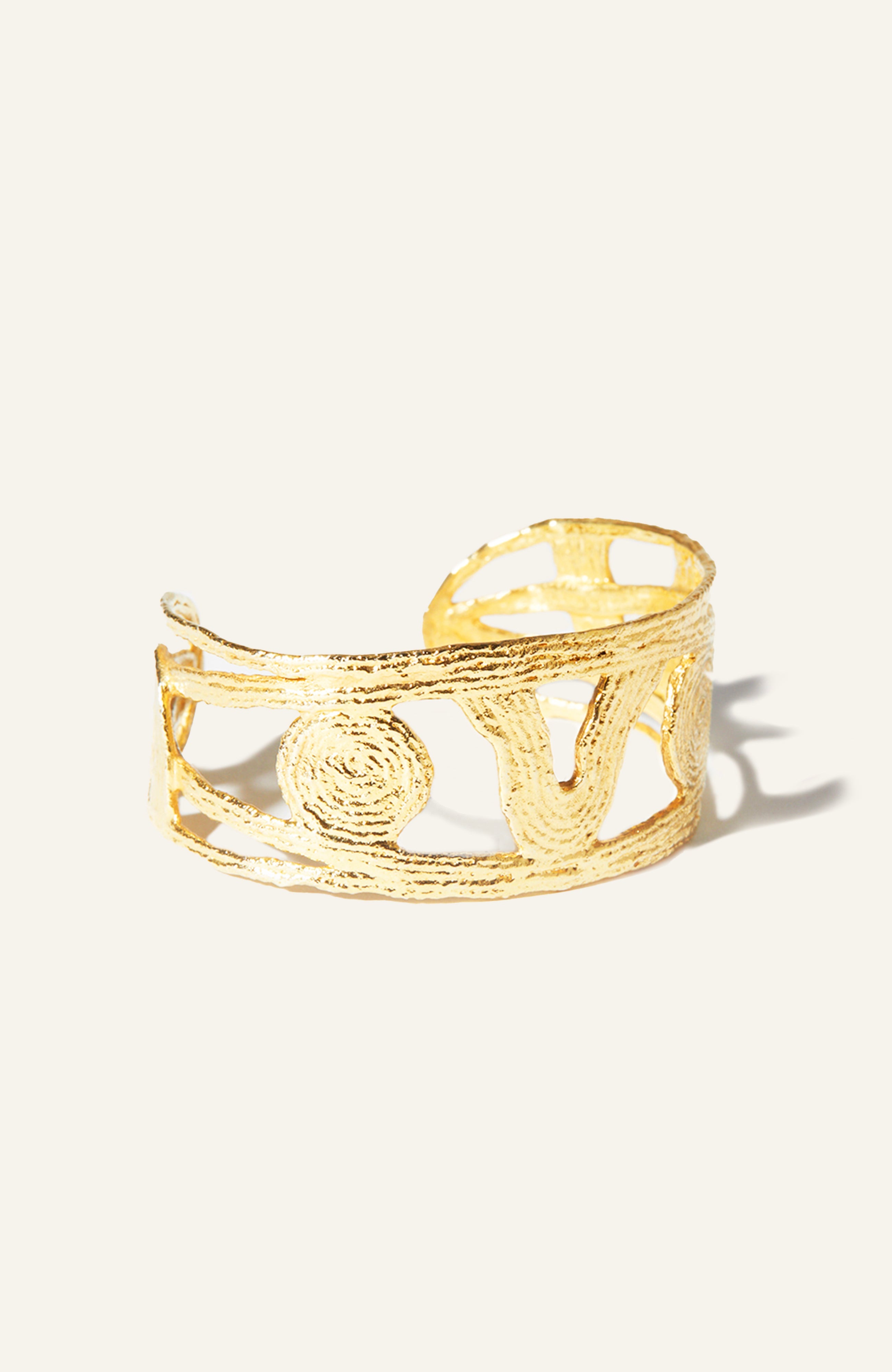 Nocturne Cuff Bracelet - 14K Gold Plate