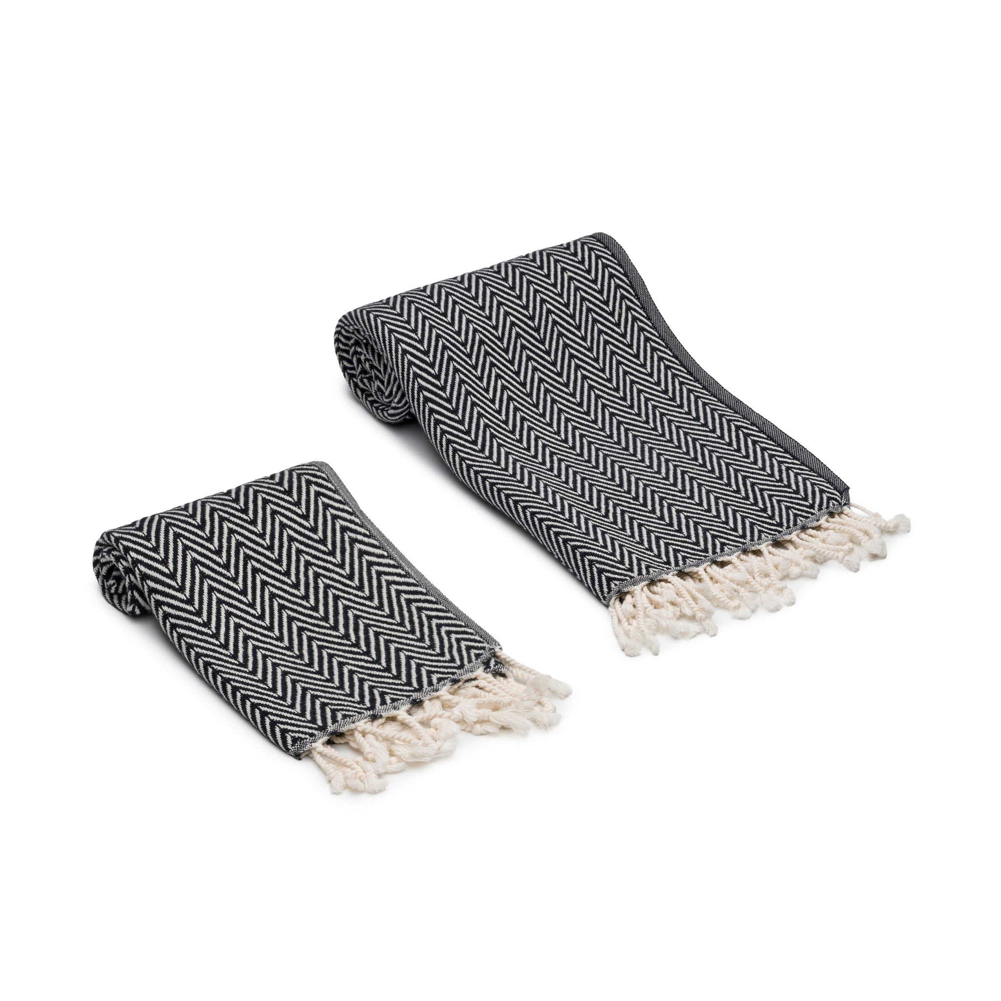 Herringbone Turkish Cotton Bath and Hand Towels
