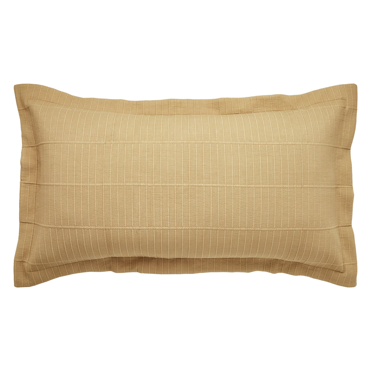 KS-269-2036_1|Warm beige textured quilted coverlet pillow sham, adding a cozy and stylish touch to any bed ensemble decor.