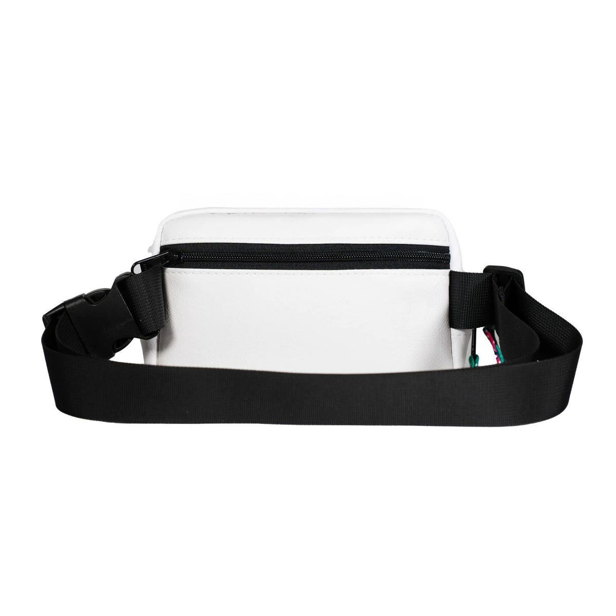 Vegan Leather Crossbody Belt Bag Ecodunia #color_white