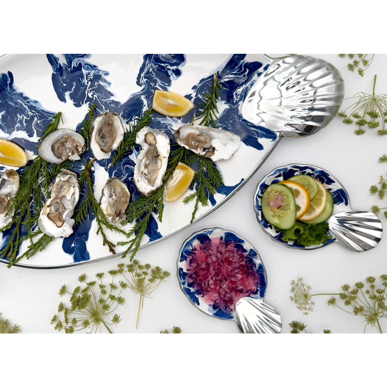 LA MAR Appetizer Dishes Set of 2 - Nima Oberoi Lunares 