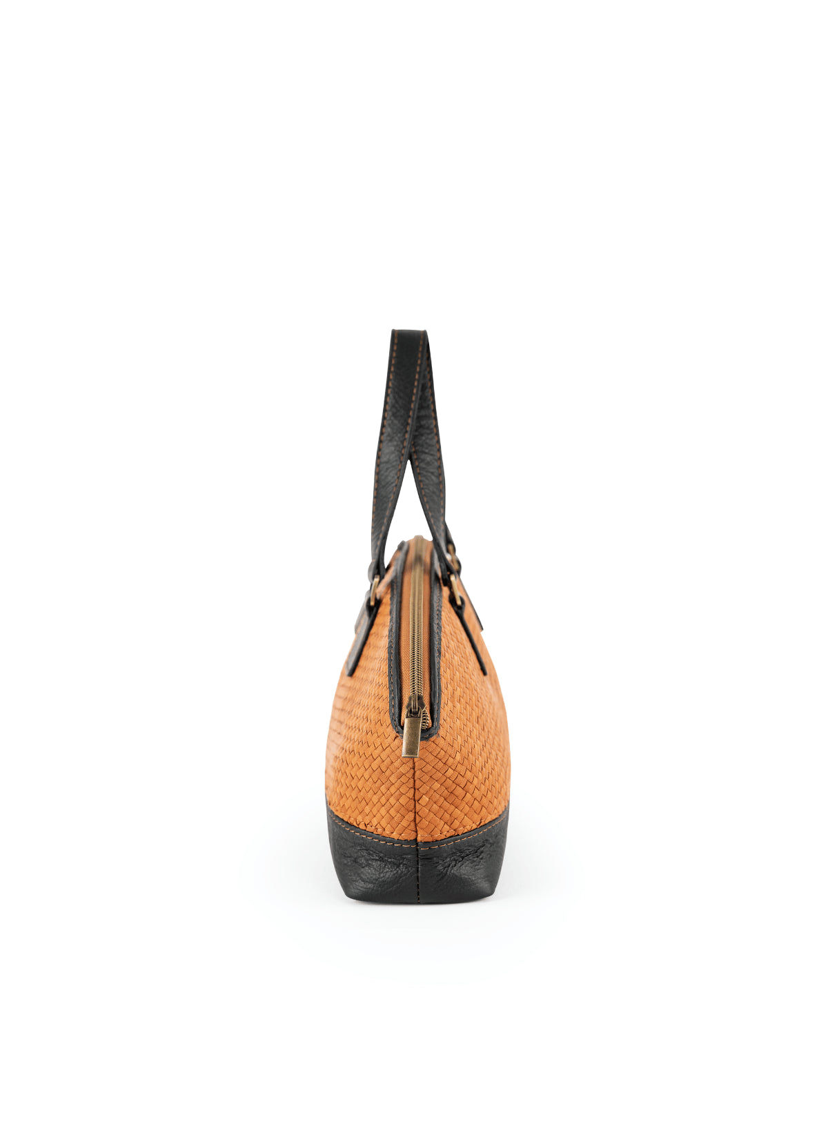 satchel bowler bag from the spring collection - side view. details