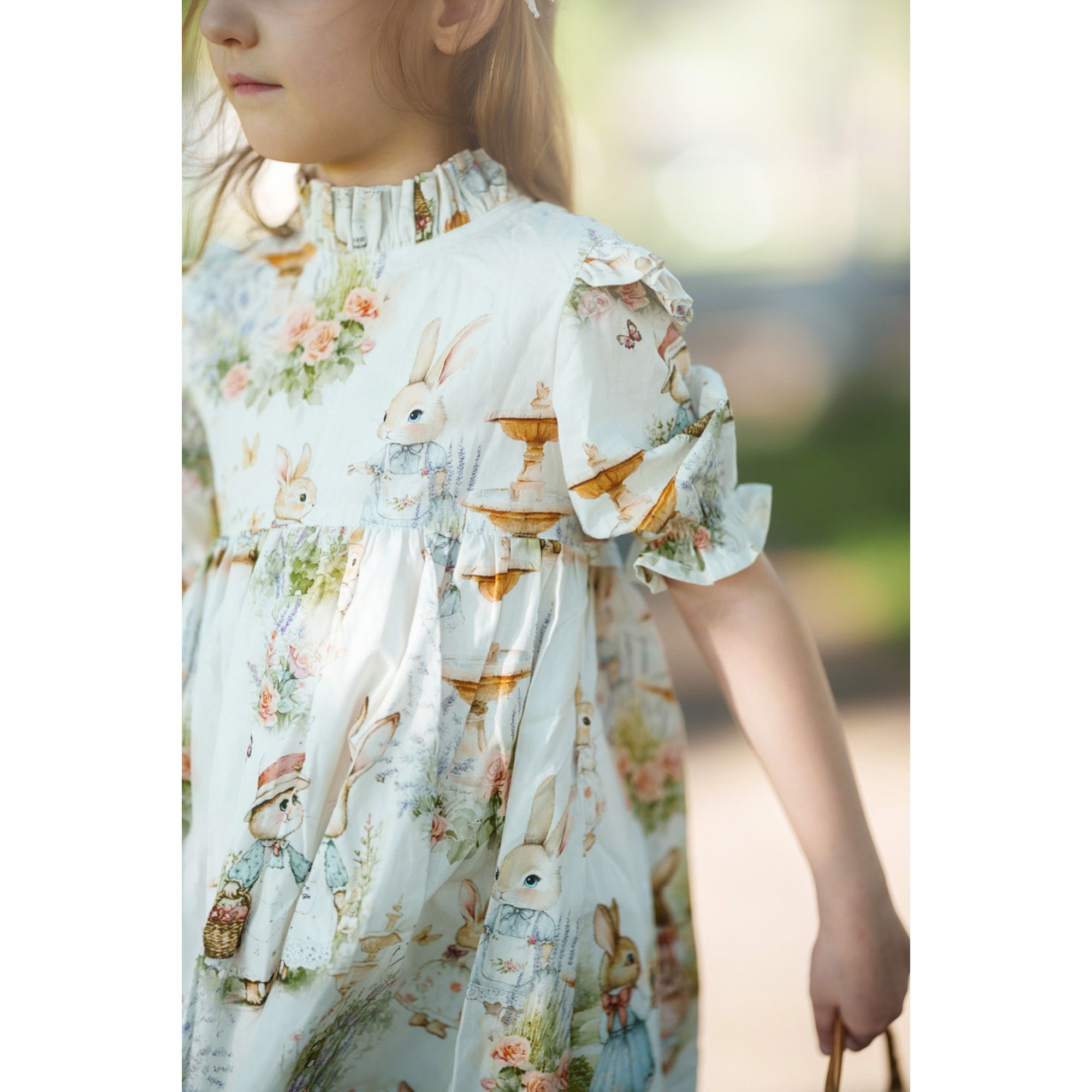 Aoki Dress-Bramble Rabbit Short Sleeve