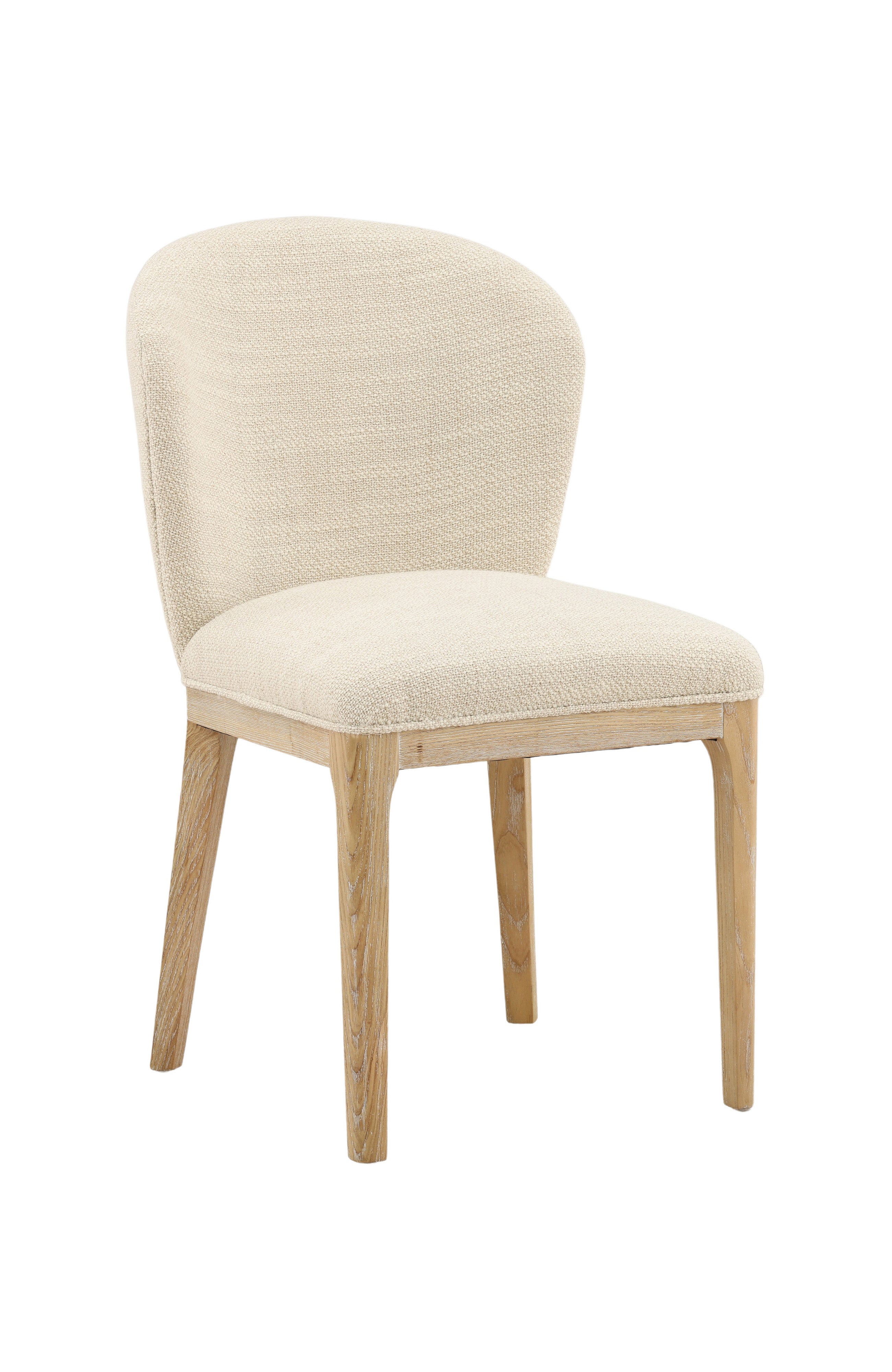 Keiran Upholstered Dining Chair with Ash Wood Frame