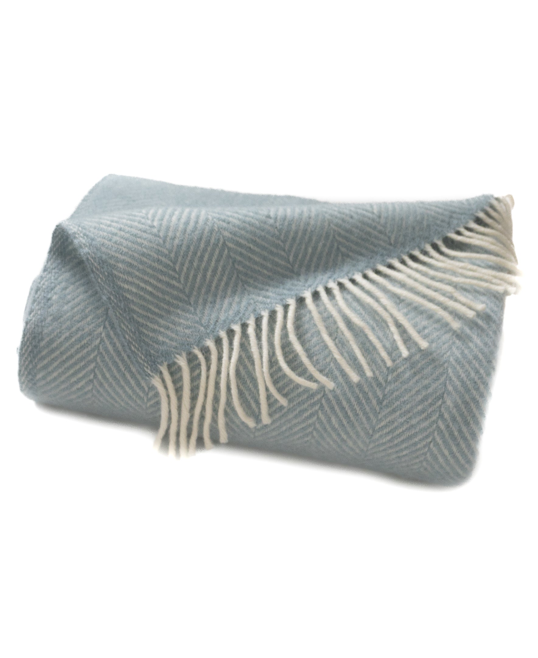 Highland Tweeds Herringbone Pure New Wool Throw ~ Robin ~-Throws and Blankets-[bar code]-Prince of Scots