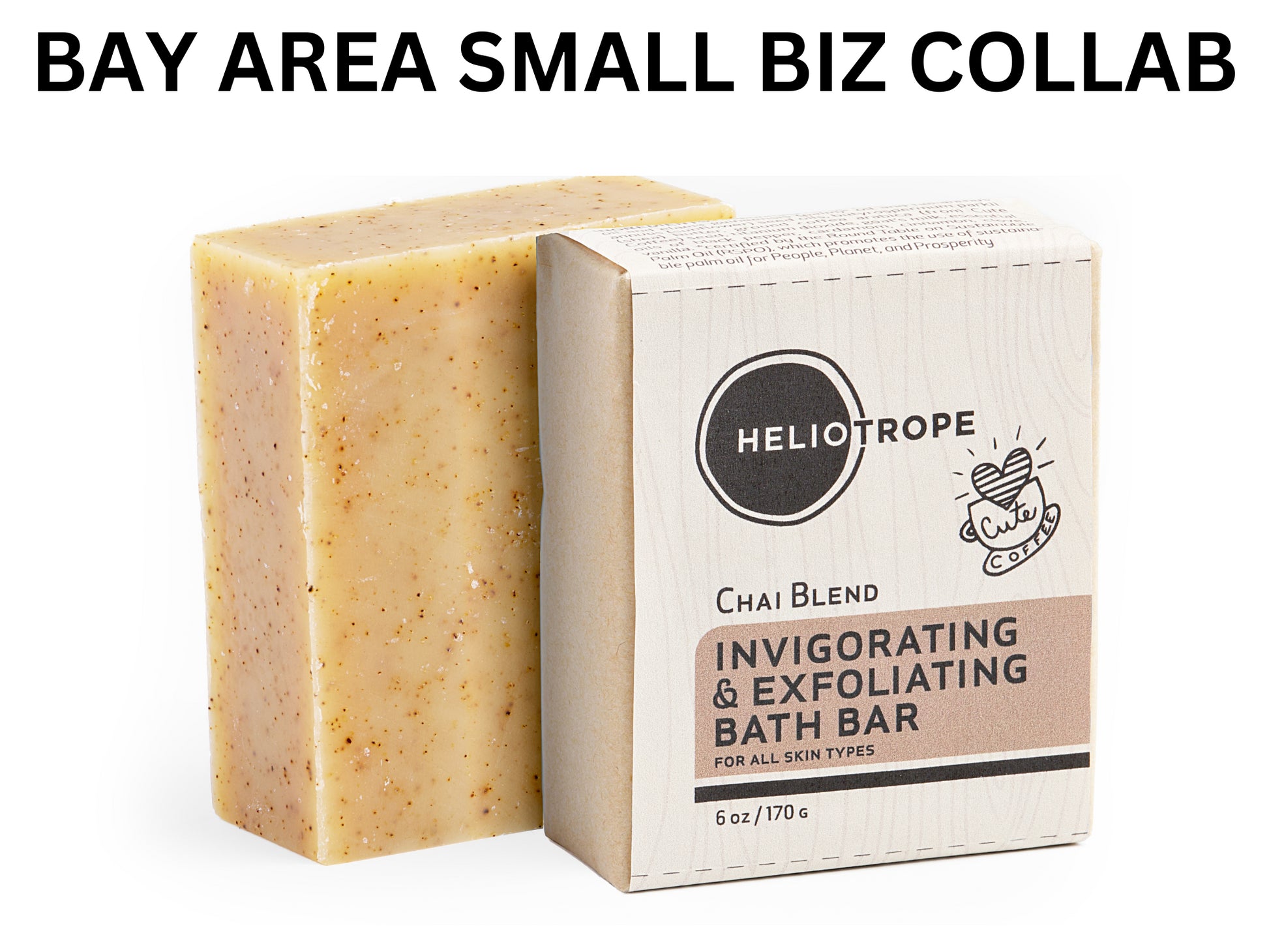 invigorating exfoliating bath bar chai coffee cute collaboration maker