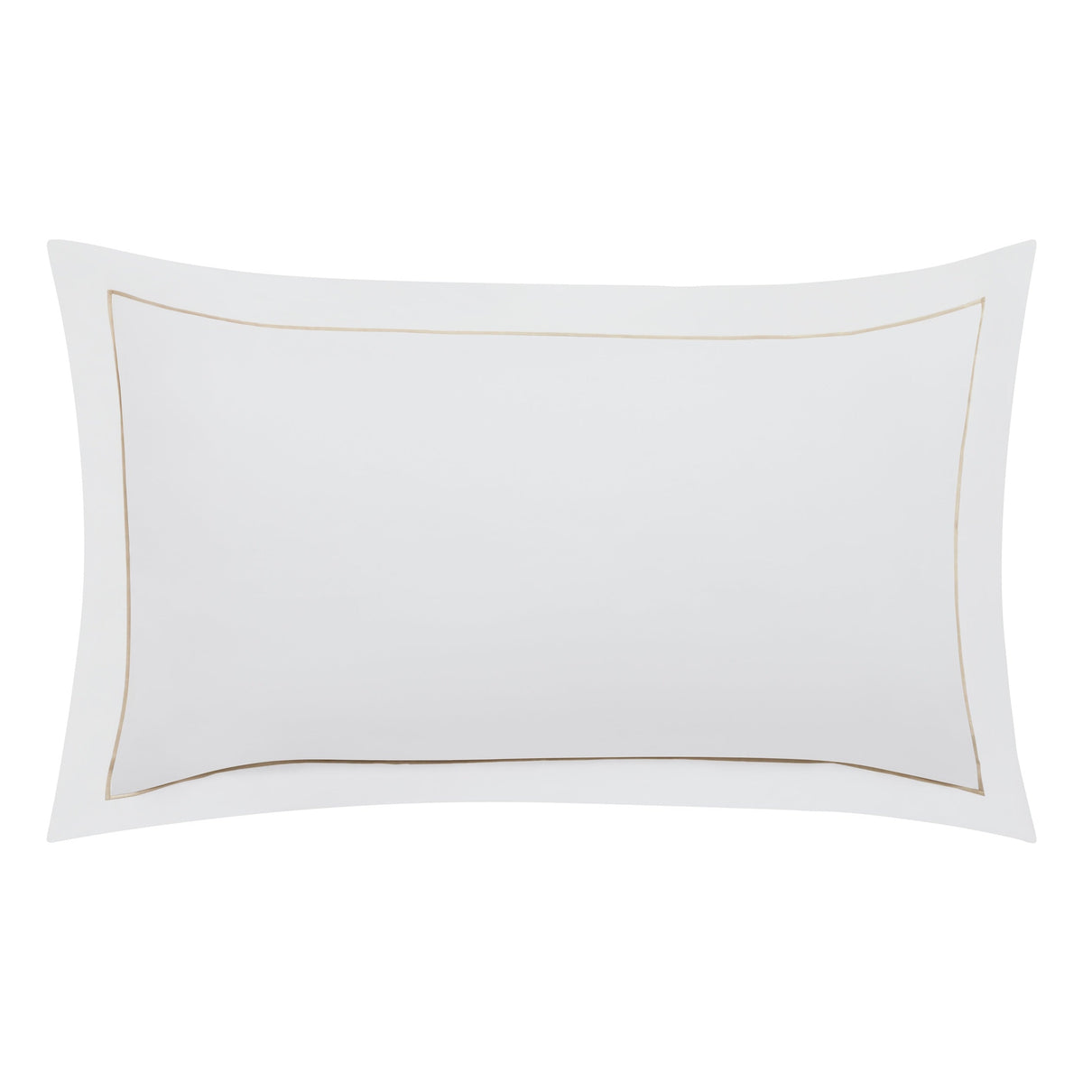 KS-056-2036_1|Luxurious white duvet cover featuring an elegant gold embroidered border, premium quality bedding for sophisticated spaces.