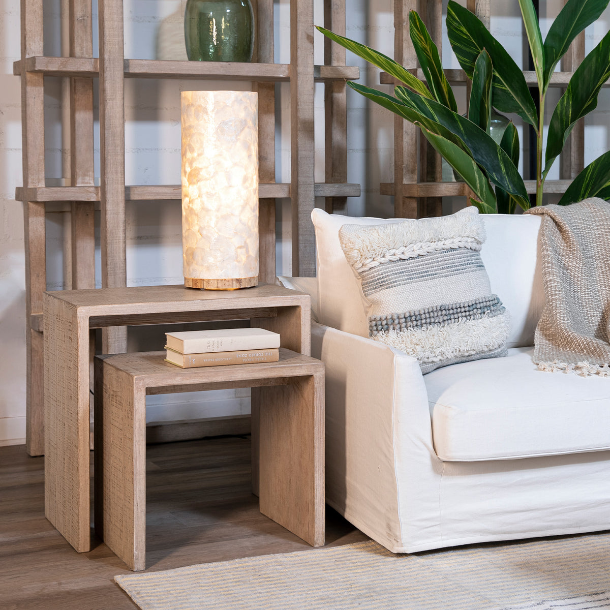 Koskinen Reclaimed Pine Wood Nesting Tables (Set of 2)