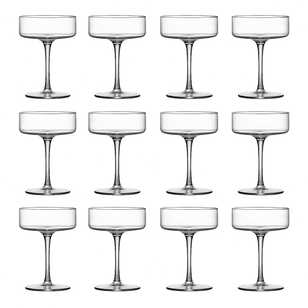 Clear Cocktail Martini Coupe Glass 6.5oz Set of 2 or 4