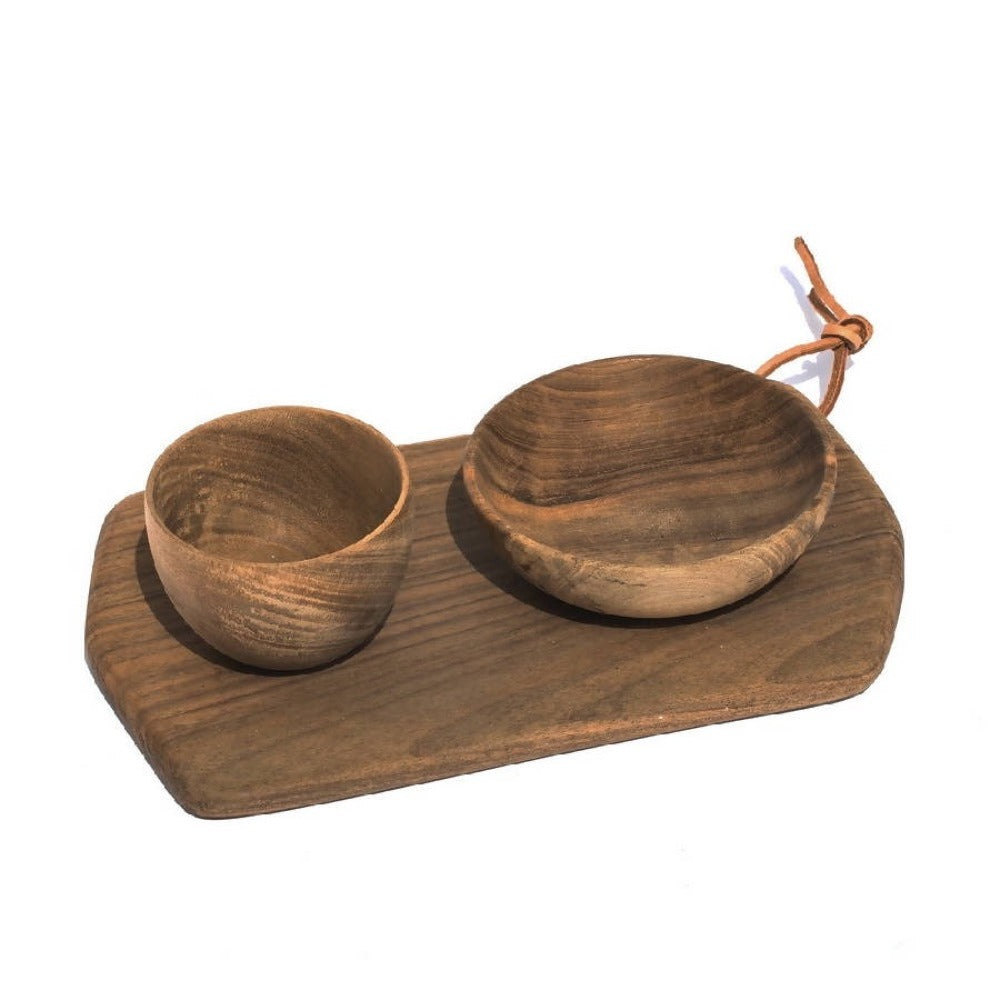 Alcantara-Frederic Cutting Board & Bowls - Thumbnail 2