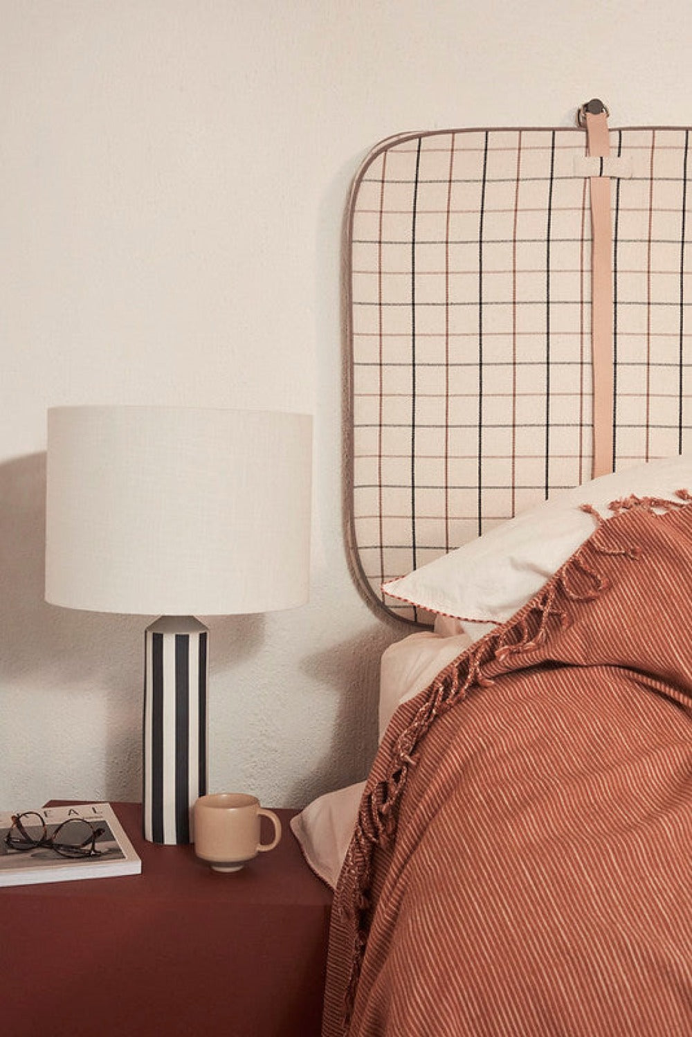 Gobi Stripe Bed Cover Caramel Offwhite By Oyoy 3