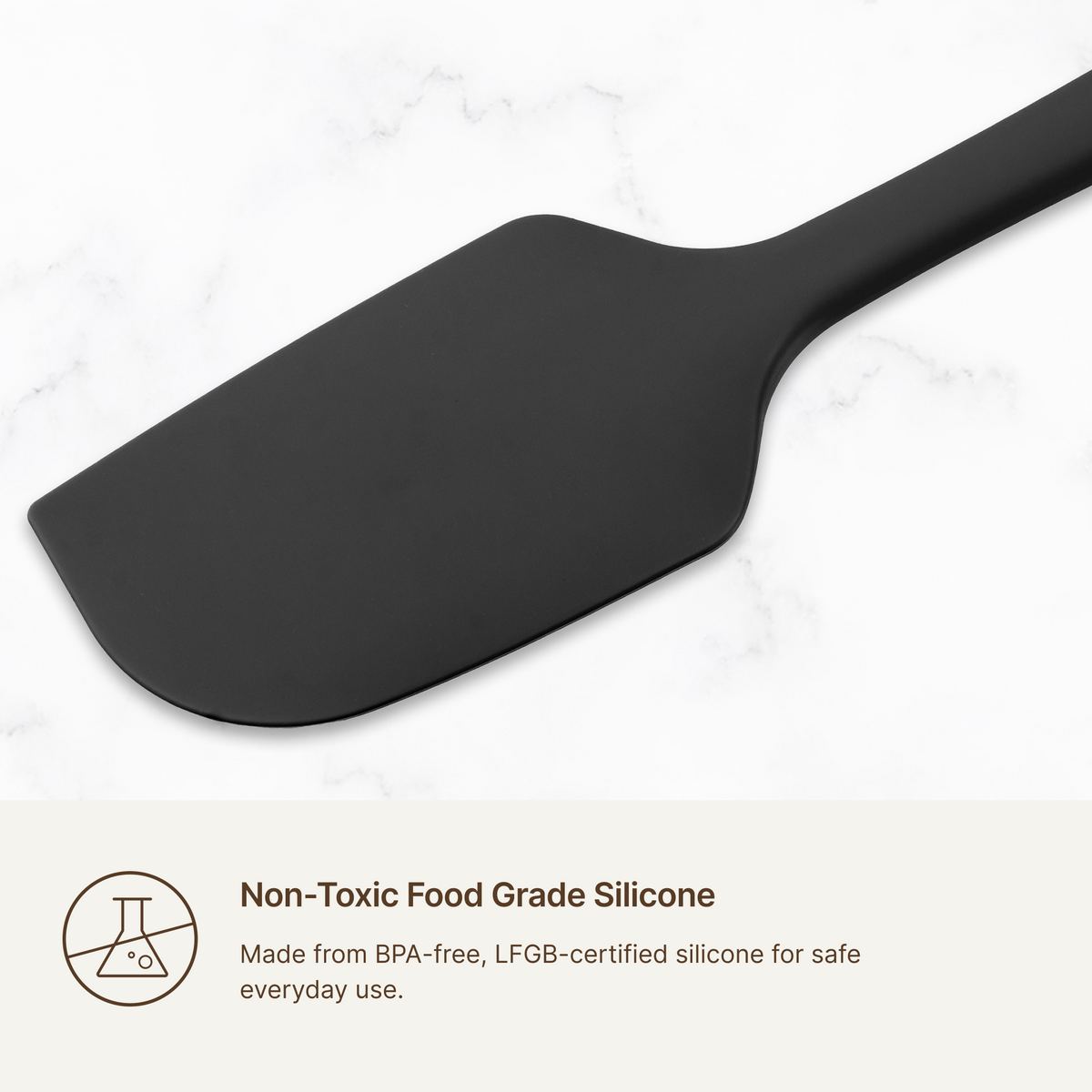 Elihome 8 Piece Silicone Spatula Set, non-toxic food grade silicone made from BPA free LFGB certified material for safe everyday use