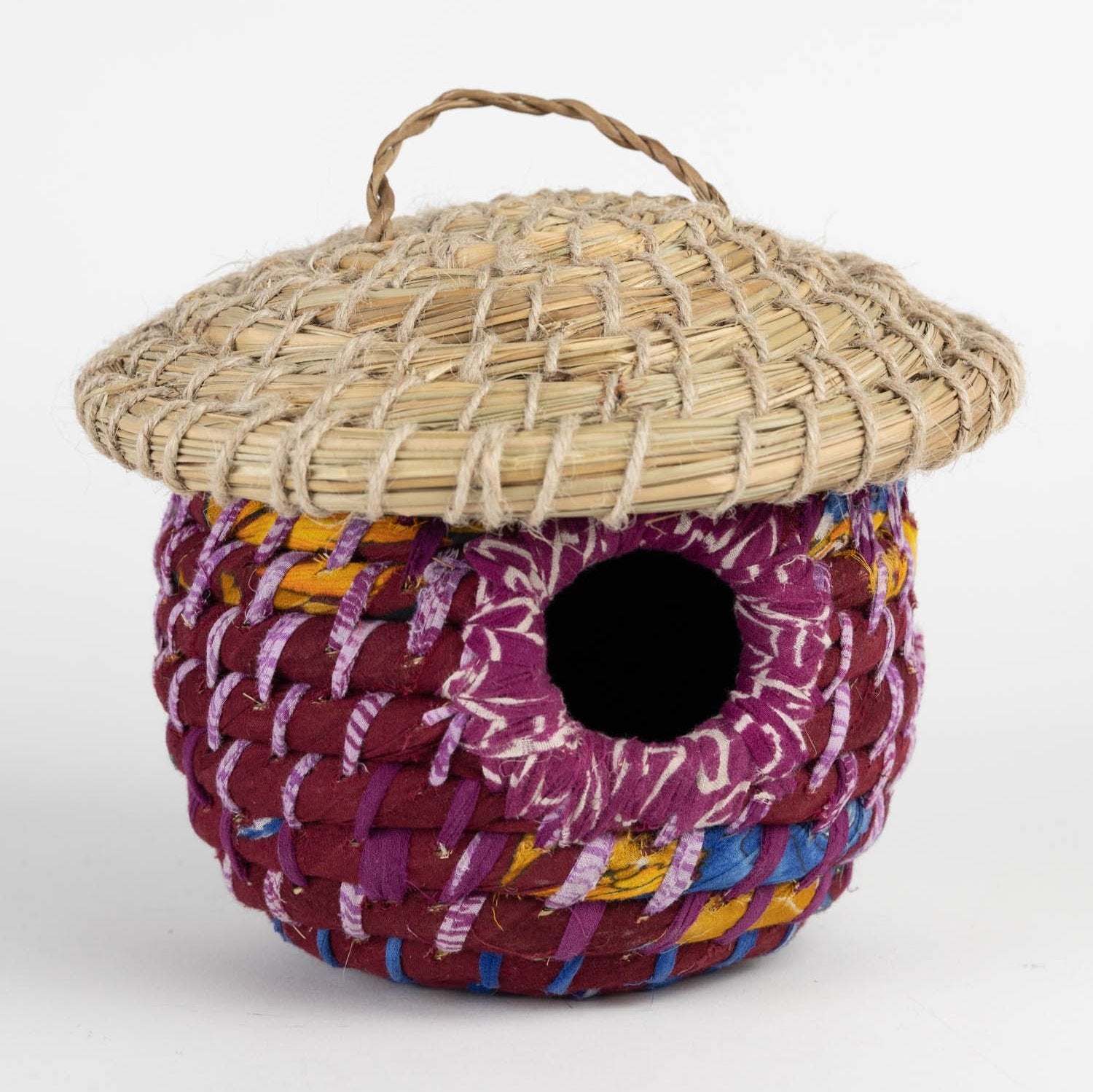 Ten Thousand Villages Acorn Sari Birdhouse - Thumbnail 5