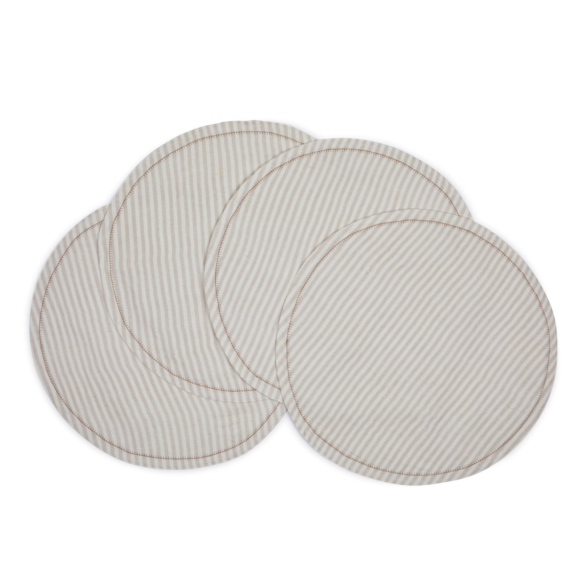 Savannah Stripes Round Placements (set of 4)