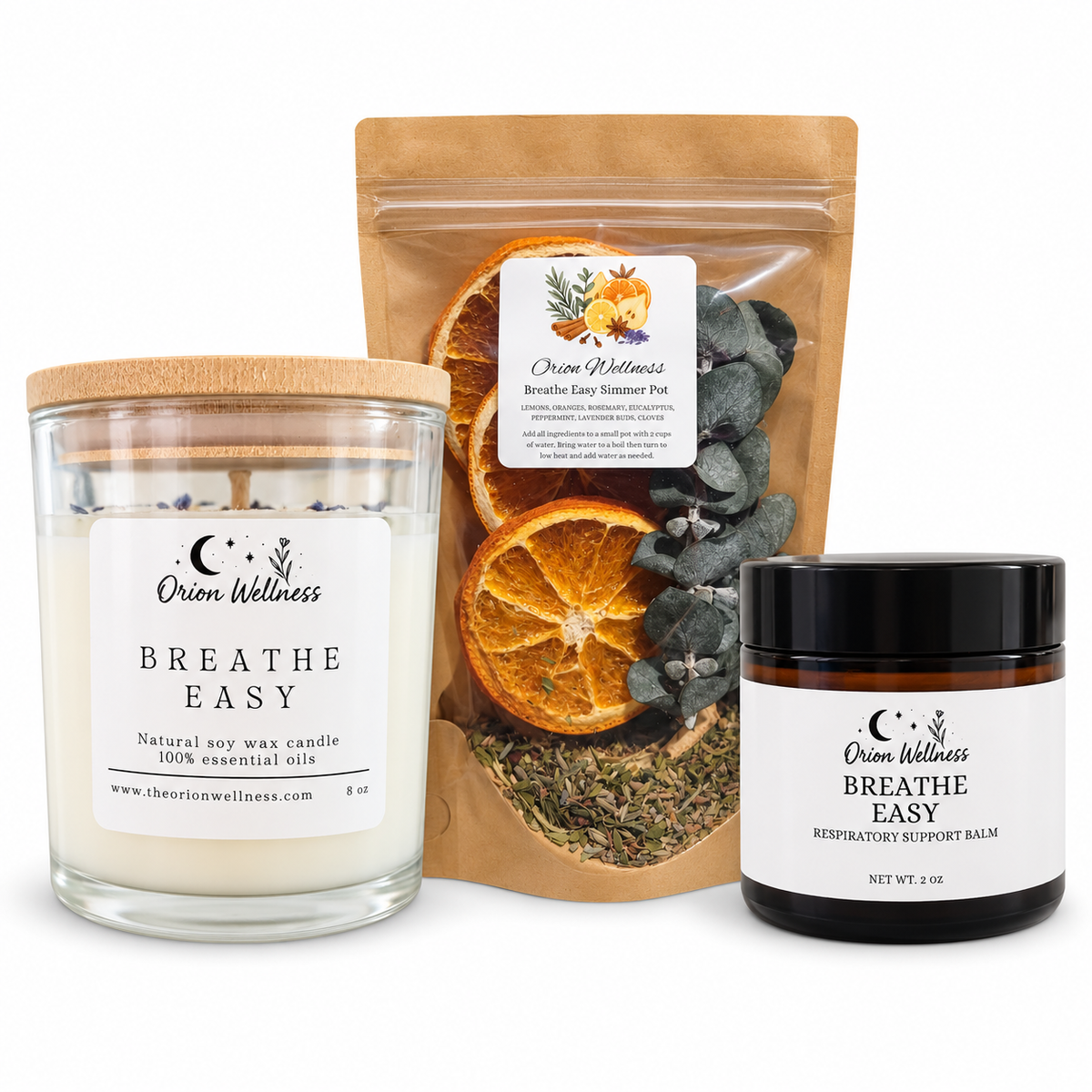 Breathe Easy Home Ritual by Orion Wellness on a white background