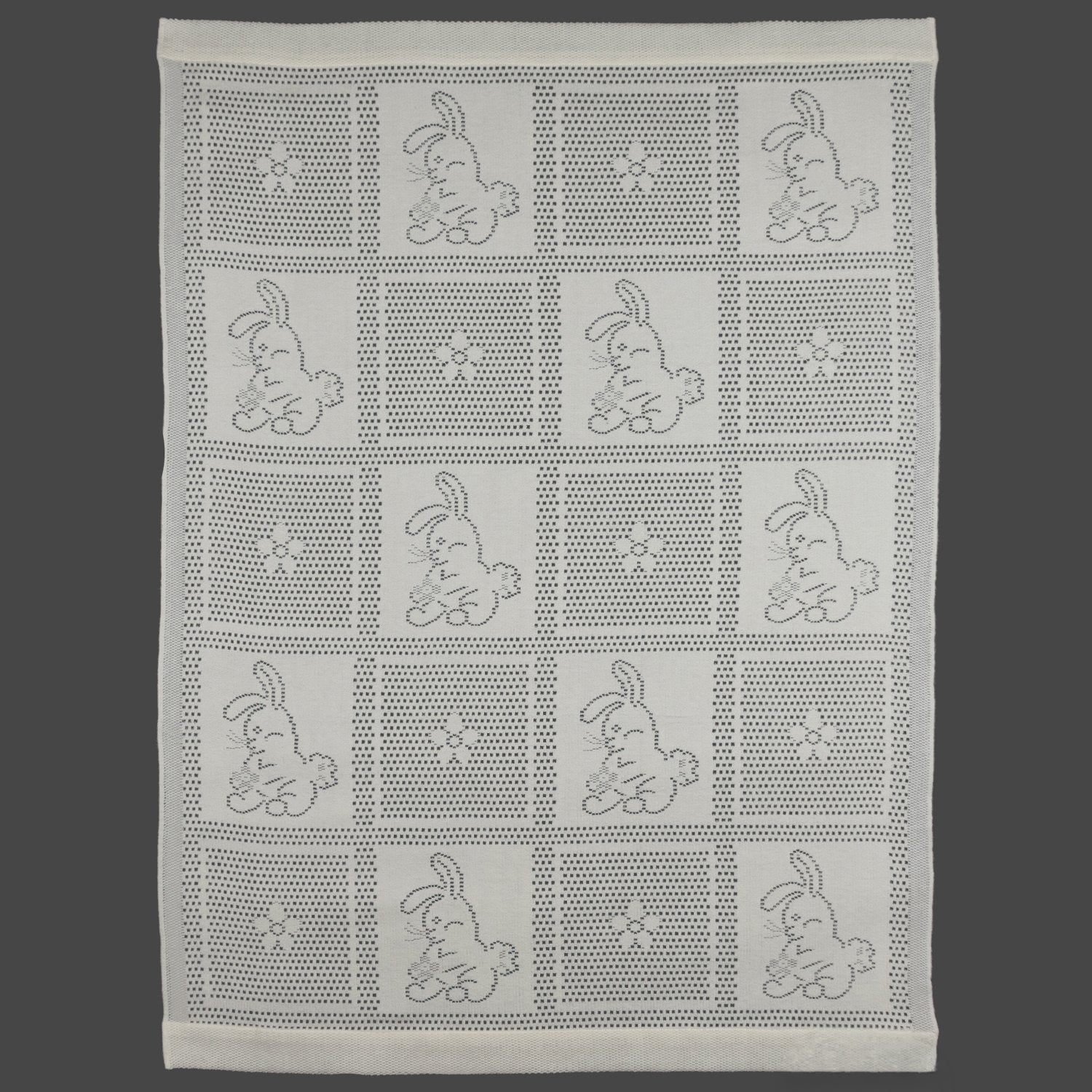 Southampton Home Lace Weave Bunny Baby Blanket ~ Ivory ~-Gifts-[bar code]-Prince of Scots