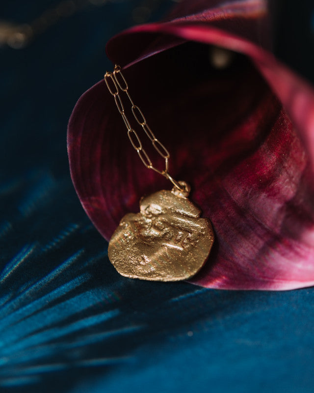 Parrot Cay Long Coin Necklace 2