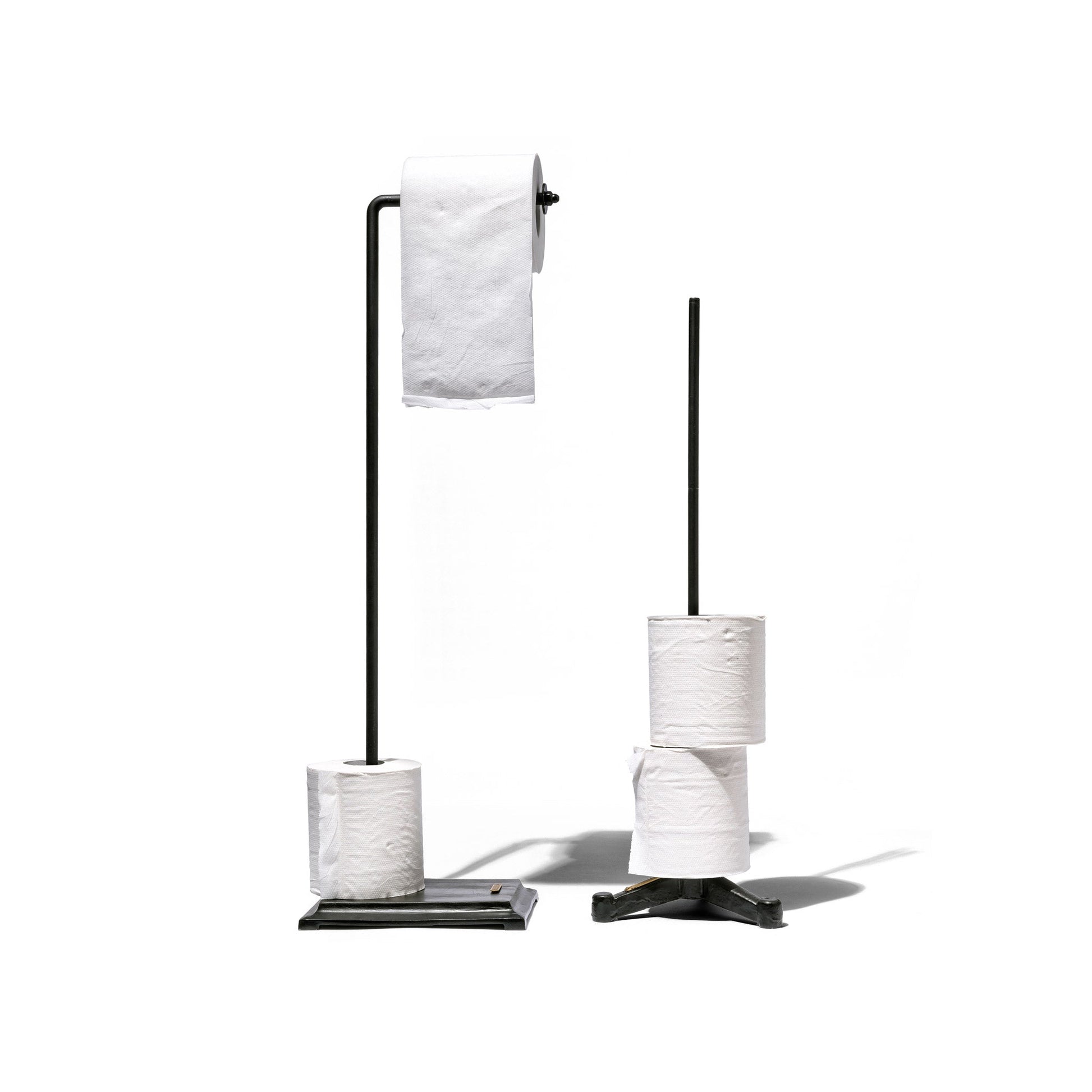 Toilet Paper Holder Angle Black Design By Puebco 3