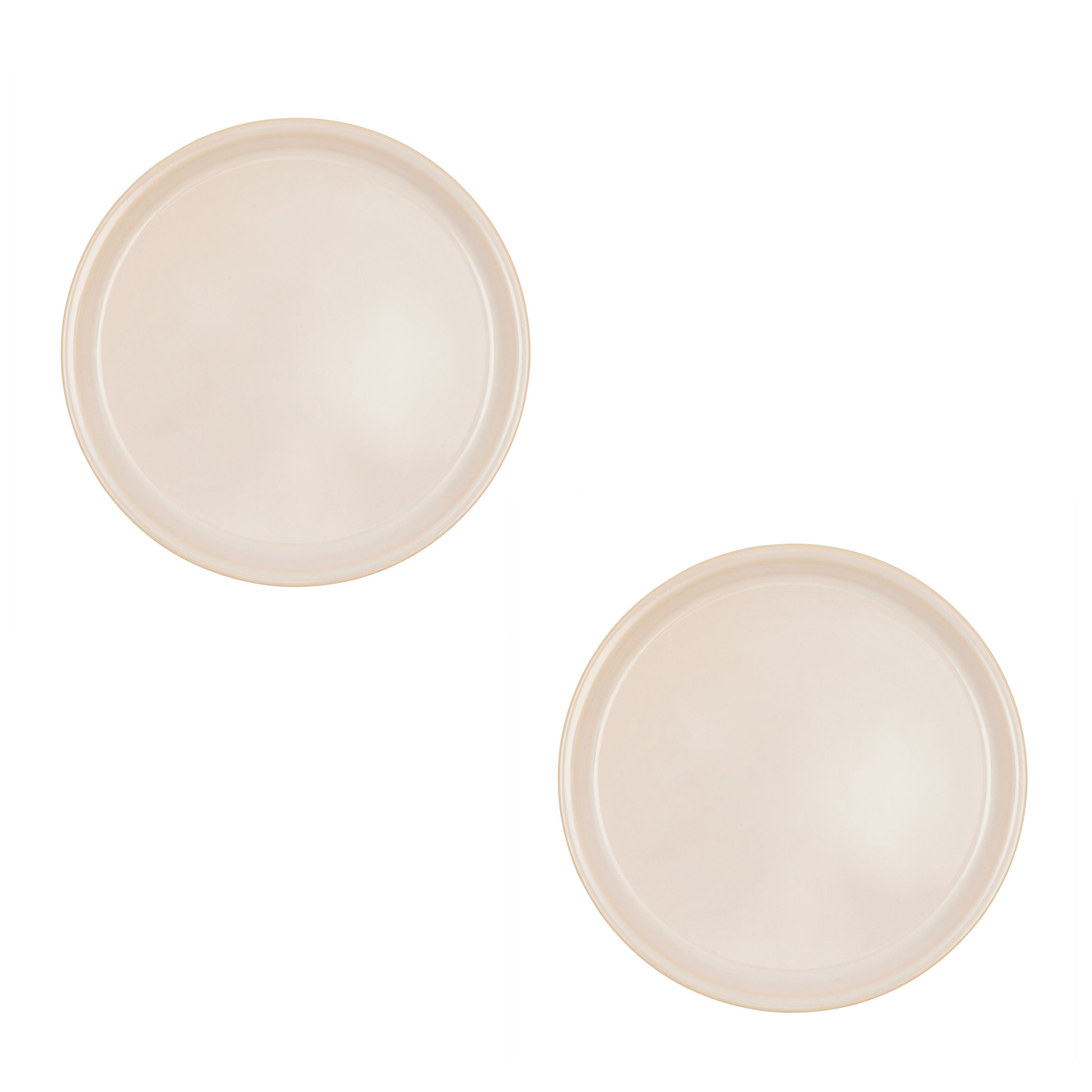 Yuka Dinner Plate Set Of 2 In Offwhite 1